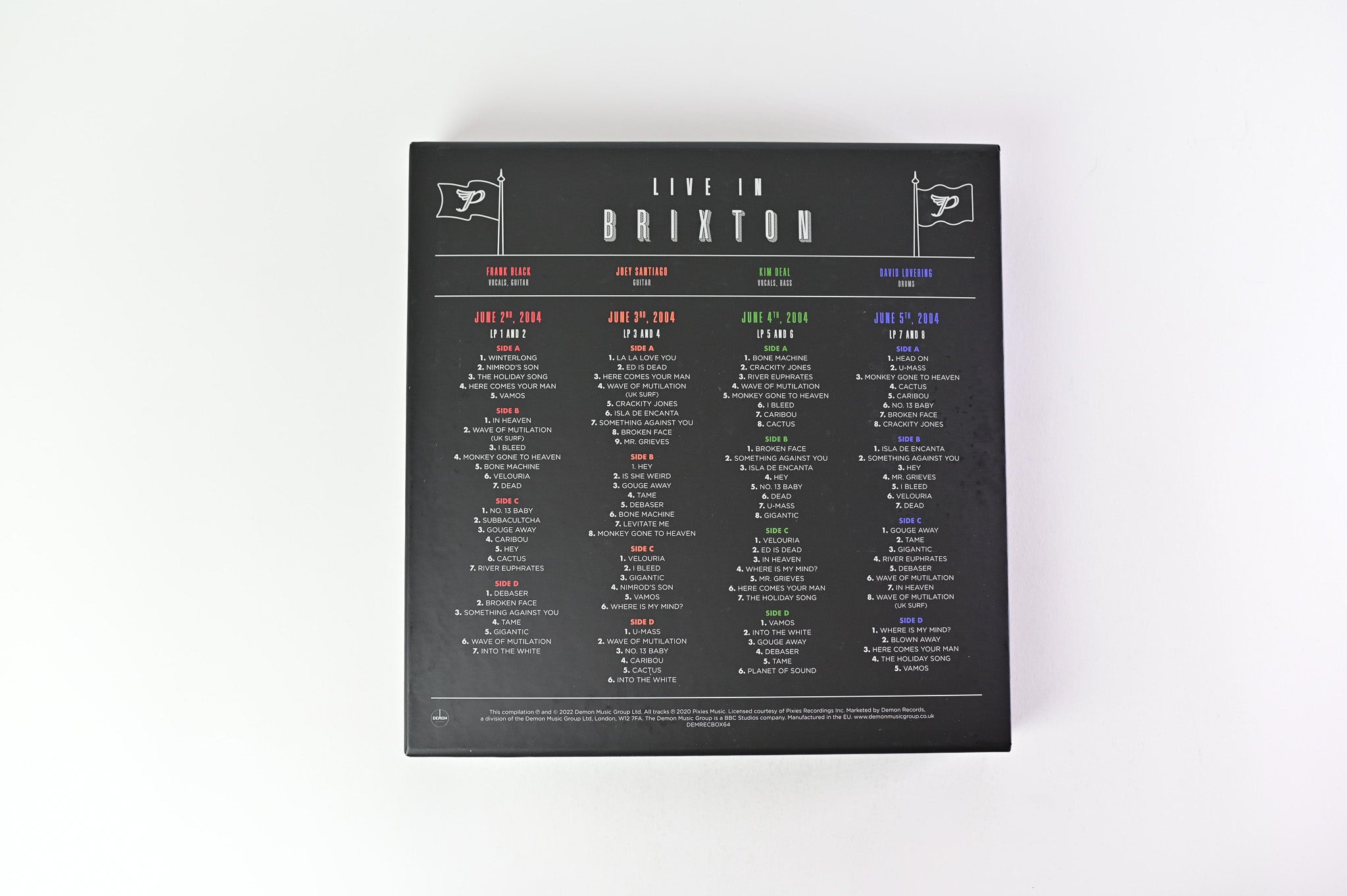 Pixies - Live In Brixton on Demon Records Colored Vinyl Box Set