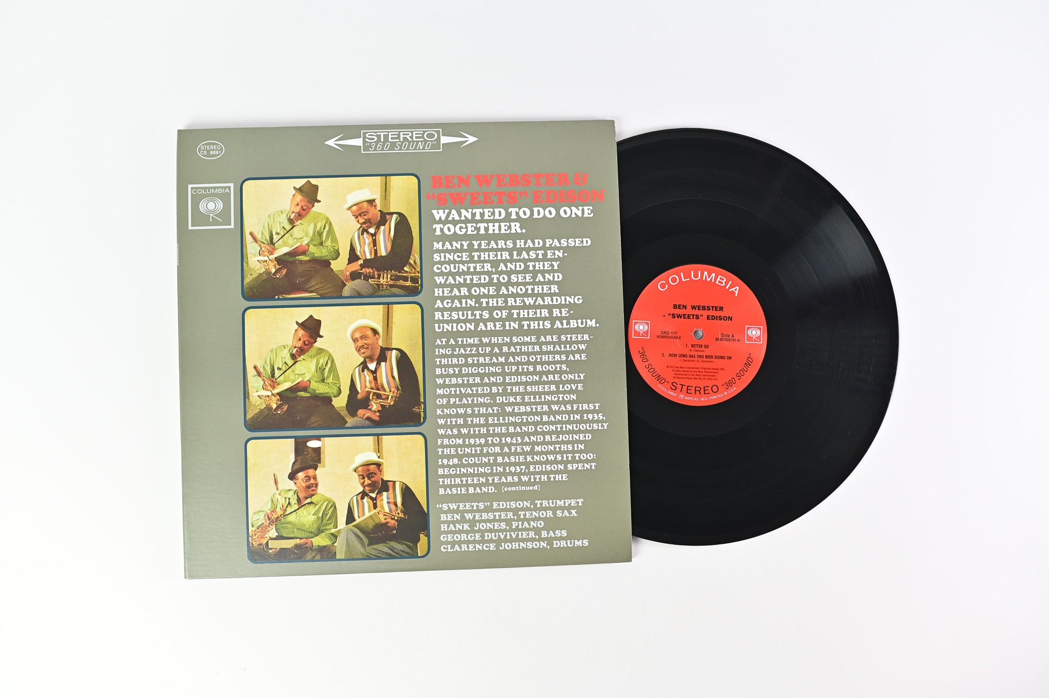 Ben Webster - Wanted To Do One Together ORG 45 RPM Ltd Numbered Reissue
