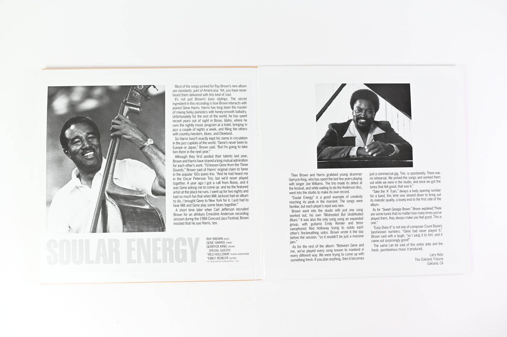 Ray Brown Trio - Soular Energy Analogue Productions Ltd 45 RPM 200 Gram Reissue