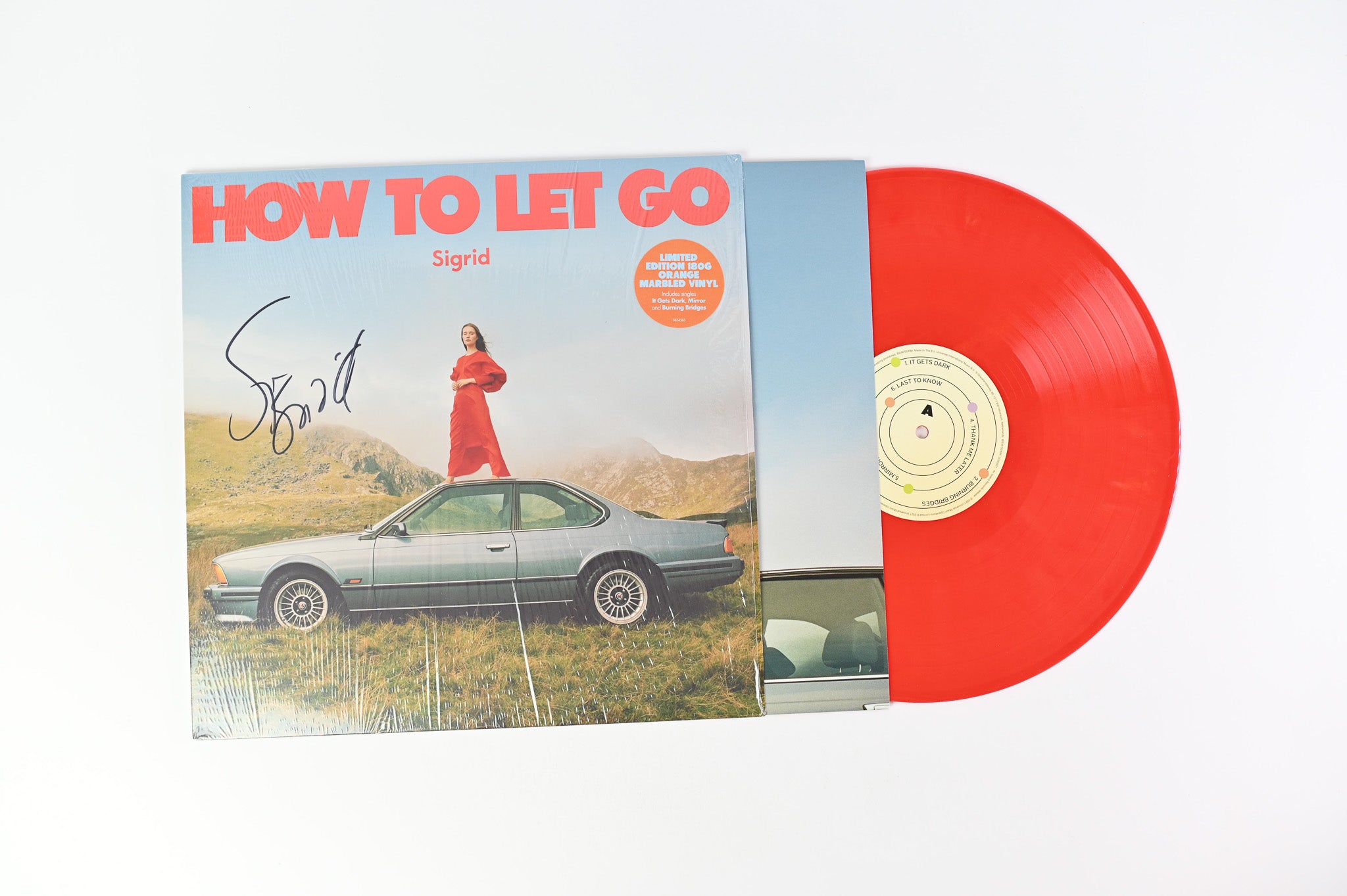 Sigrid - How To Let Go on Island Ltd Orange Vinyl Signed