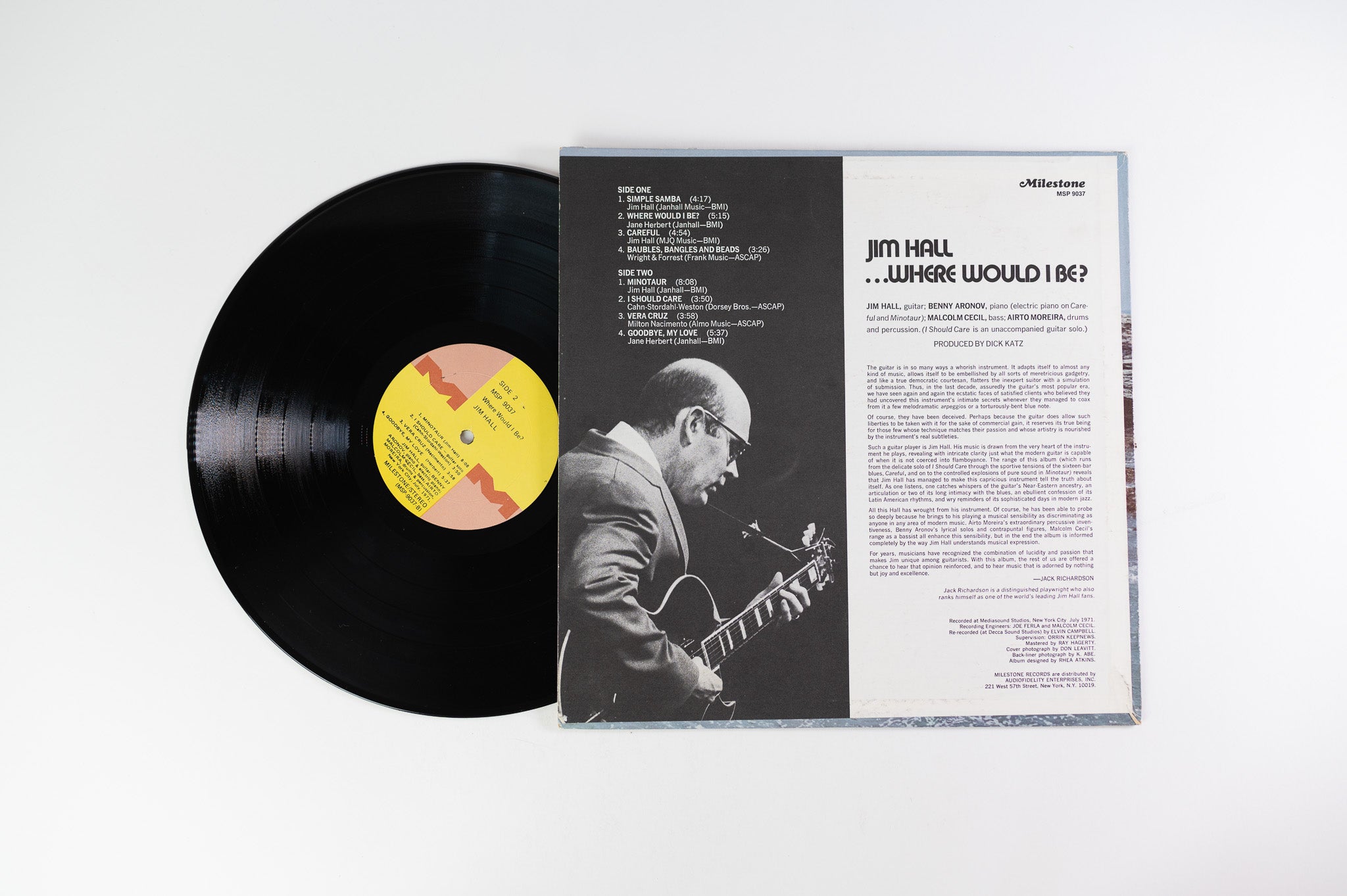 Jim Hall - ...Where Would I Be? on Milestone