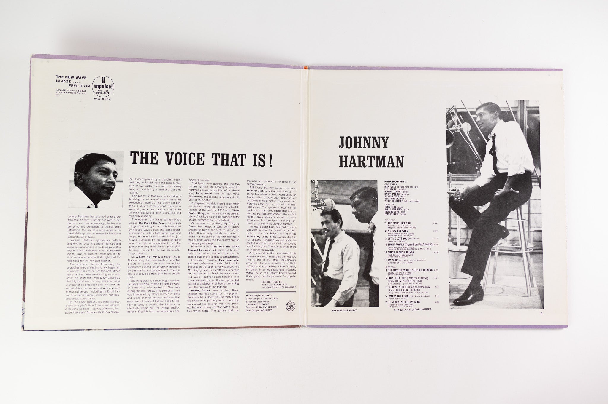 Johnny Hartman - The Voice That Is! on MCA Records