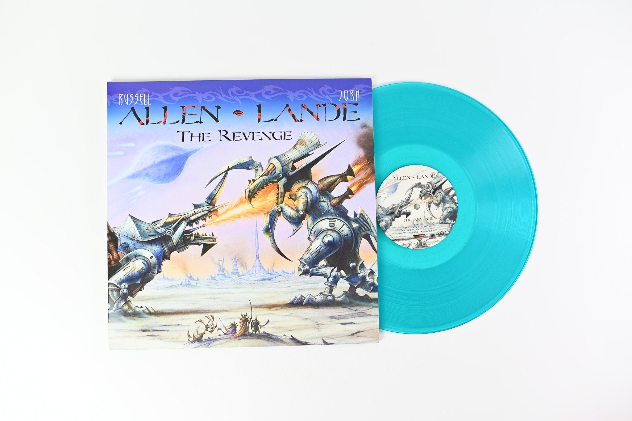 Allen - Lande - The Revenge on Frontiers Ltd Turquoise Vinyl Reissue