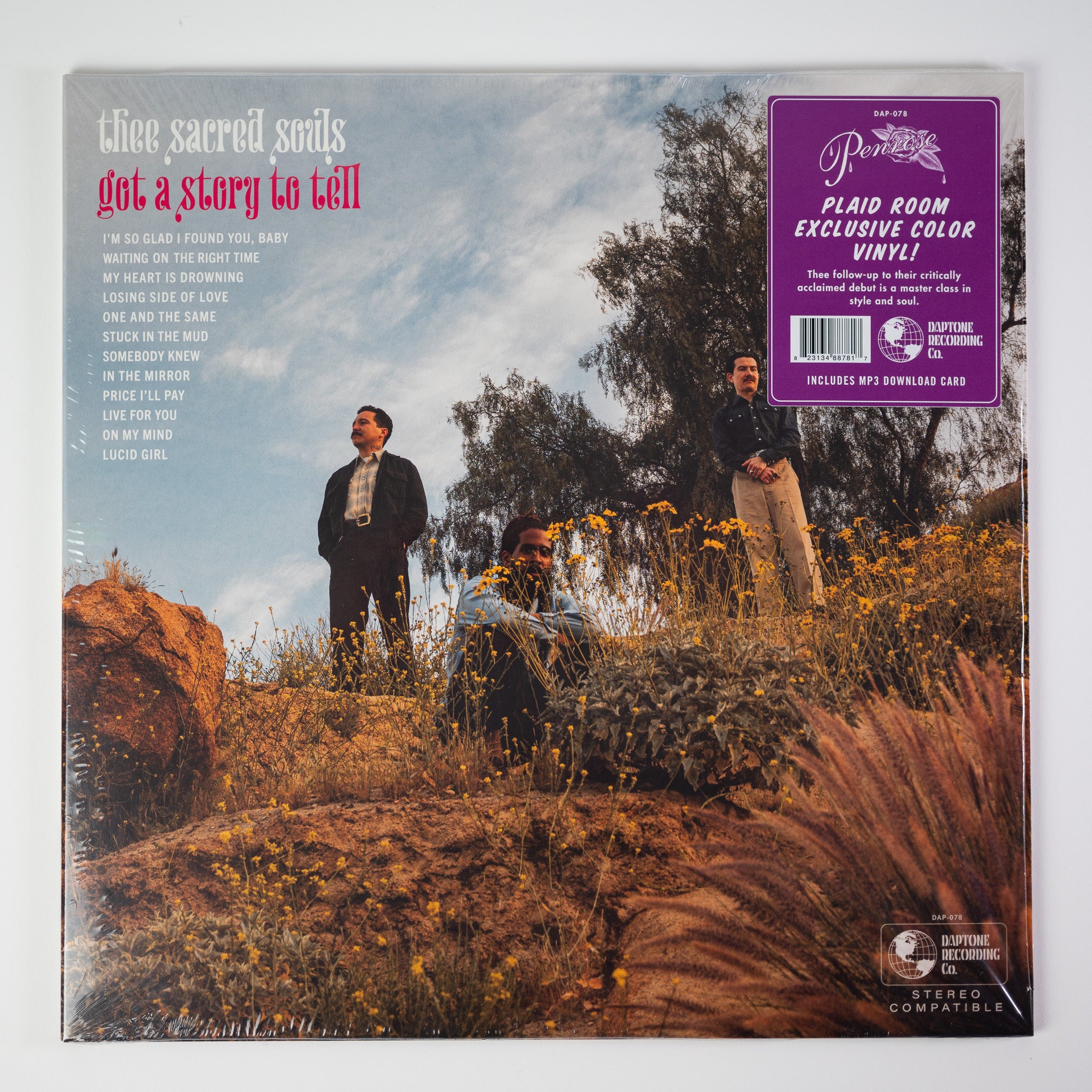 Thee Sacred Souls - Got A Story To Tell [Plaid Room Records Exclusive Pink & Purple Splatter]