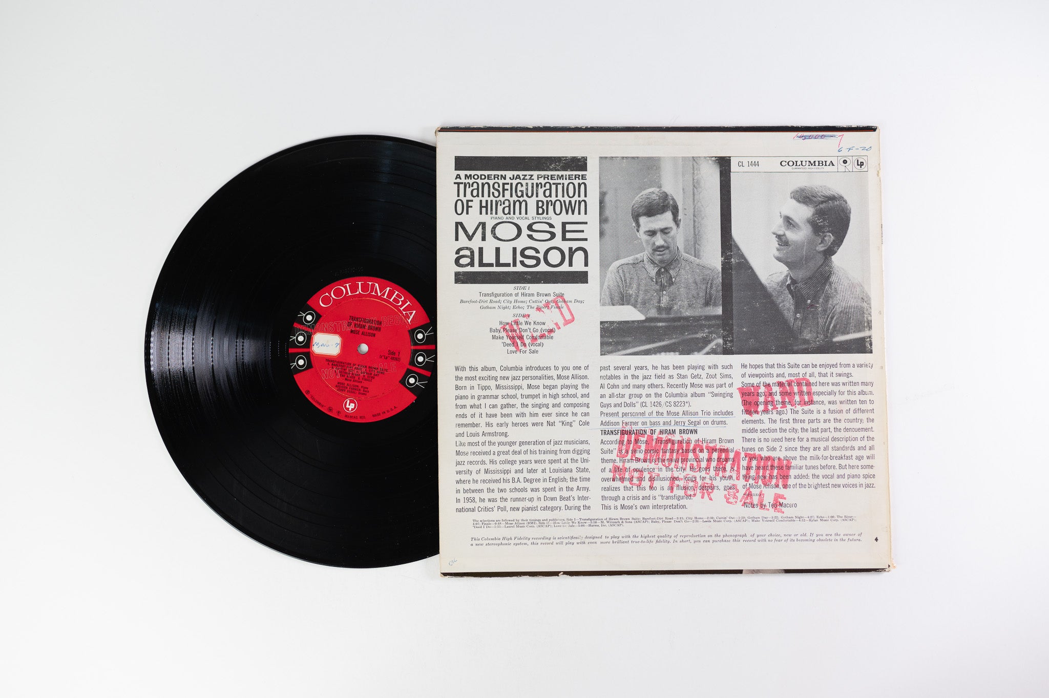 Mose Allison - Transfiguration Of Hiram Brown on Columbia - Promo