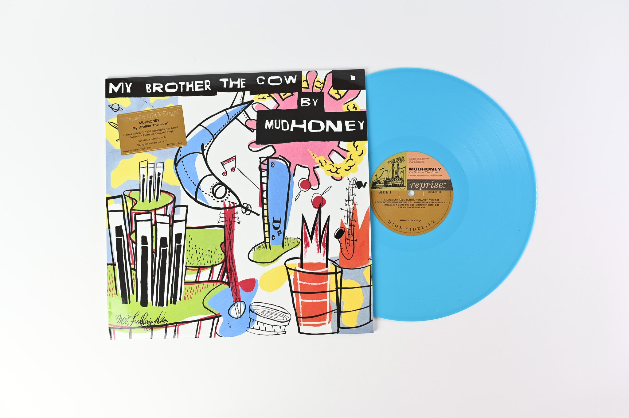 Mudhoney - My Brother The Cow on Music On Vinyl Ltd Numbered Tuquoise Reissue
