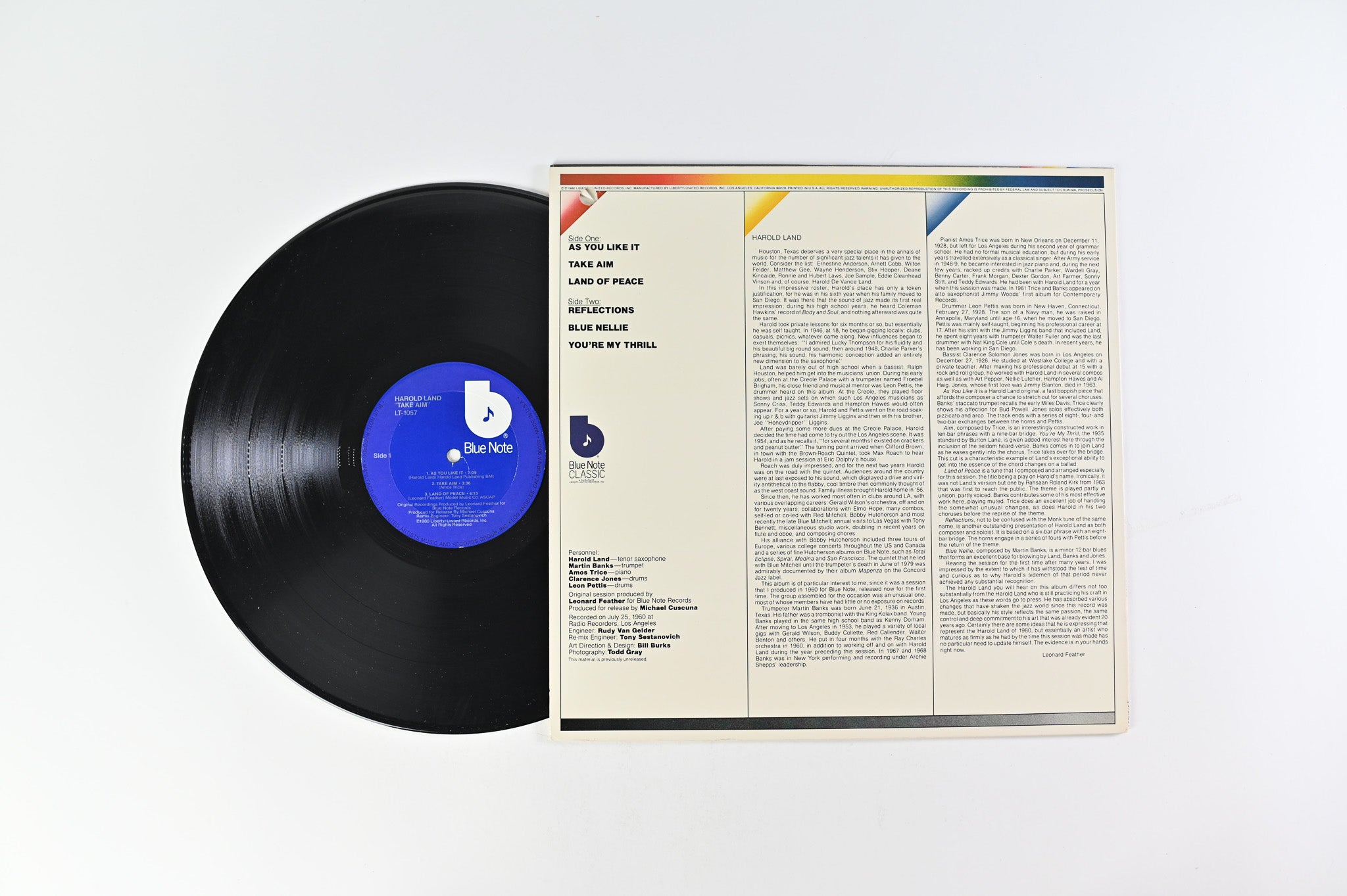 Harold Land - Take Aim on Blue Note Classic