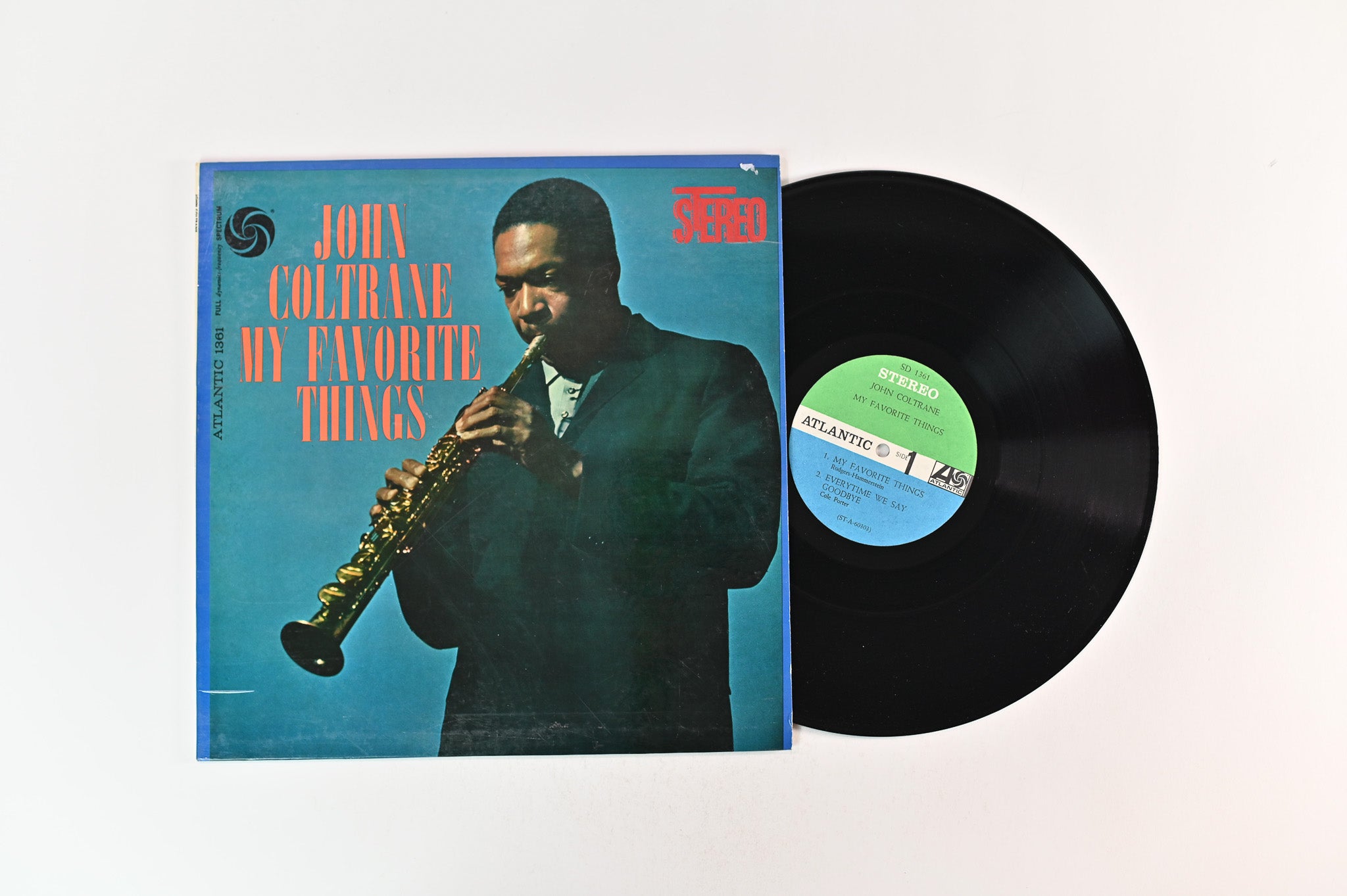 John Coltrane - My Favorite Things on Atlantic Stereo Black Fan Logo