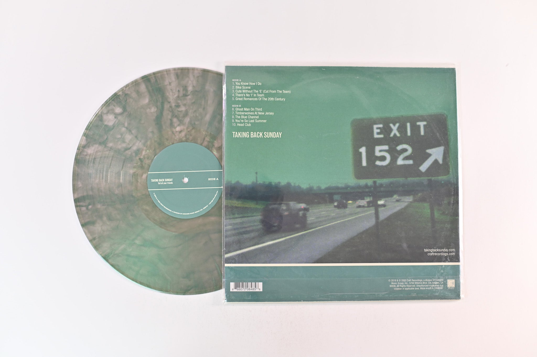 Taking Back Sunday - Tell All Your Friends on Craft Recordings Ltd Green Iridescent Vinyl Reissue