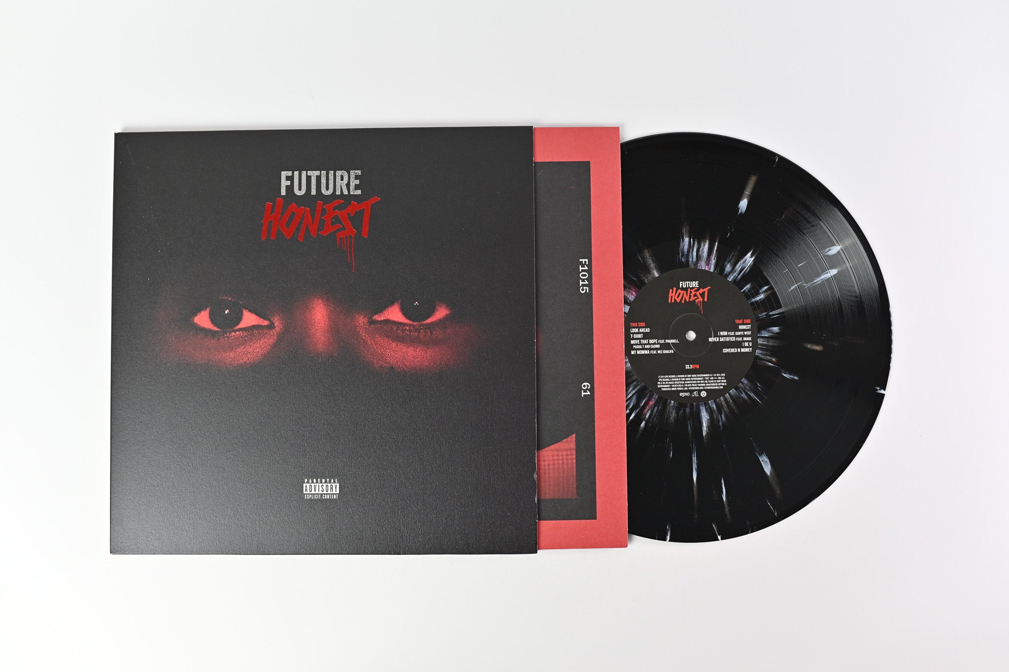 Future - Honest on Vinyl Me Please Black with White & Red Splatter