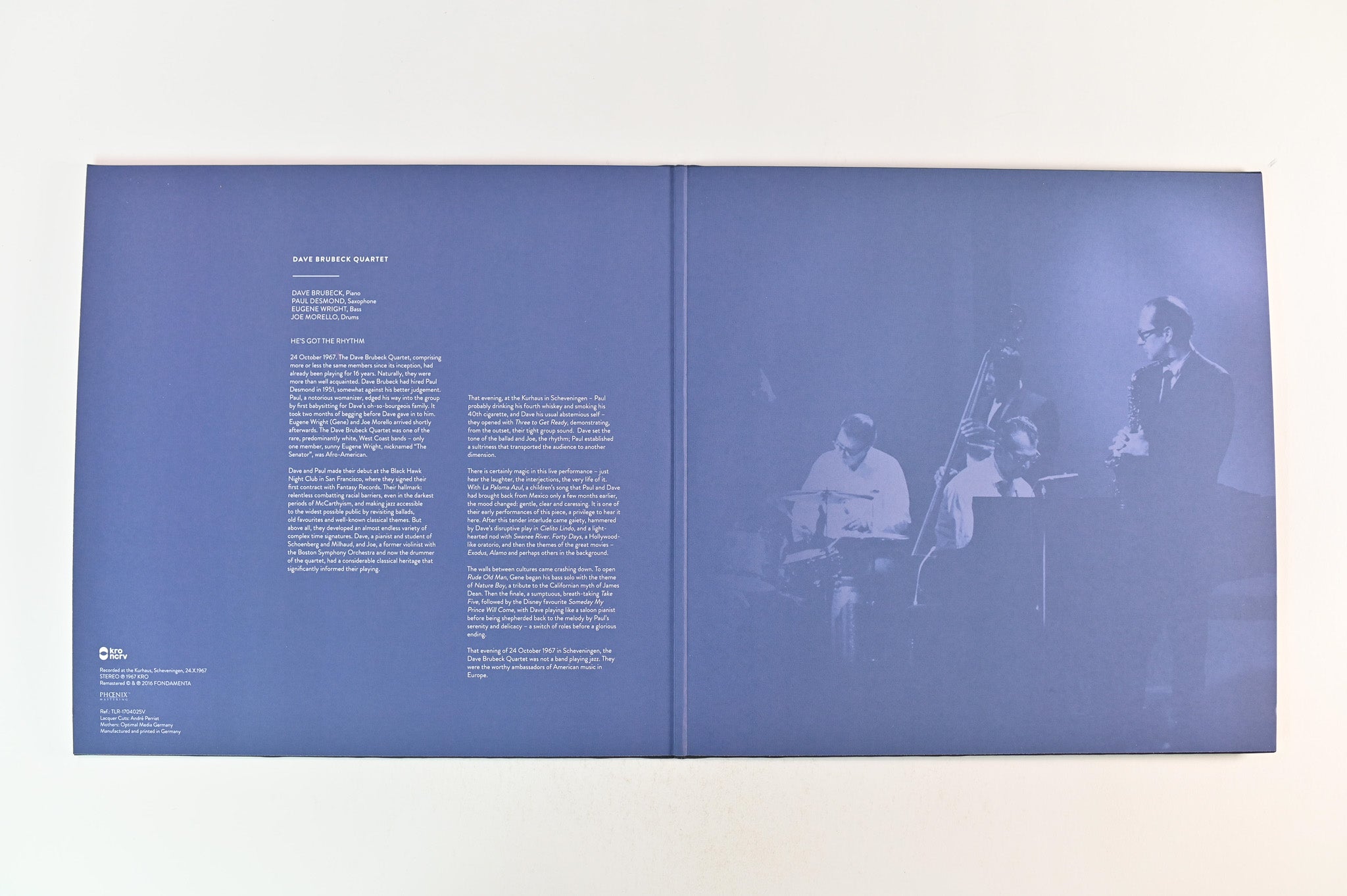 The Dave Brubeck Quartet - Live At The Kurhaus 1967 on Fondementa Reissue