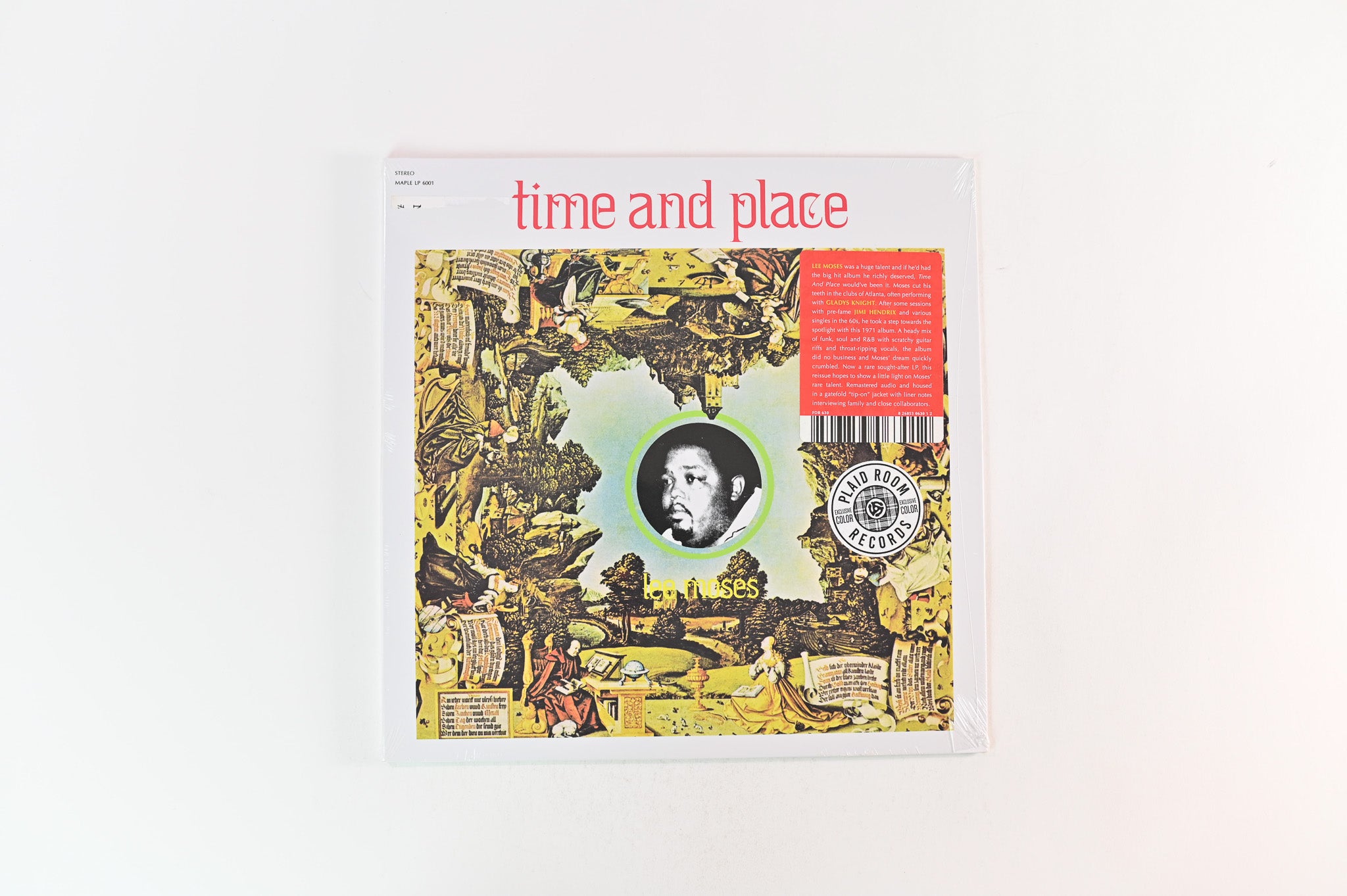 Lee Moses - Time And Place on Maple Future Days Ltd Yellow Vinyl Reissue Sealed