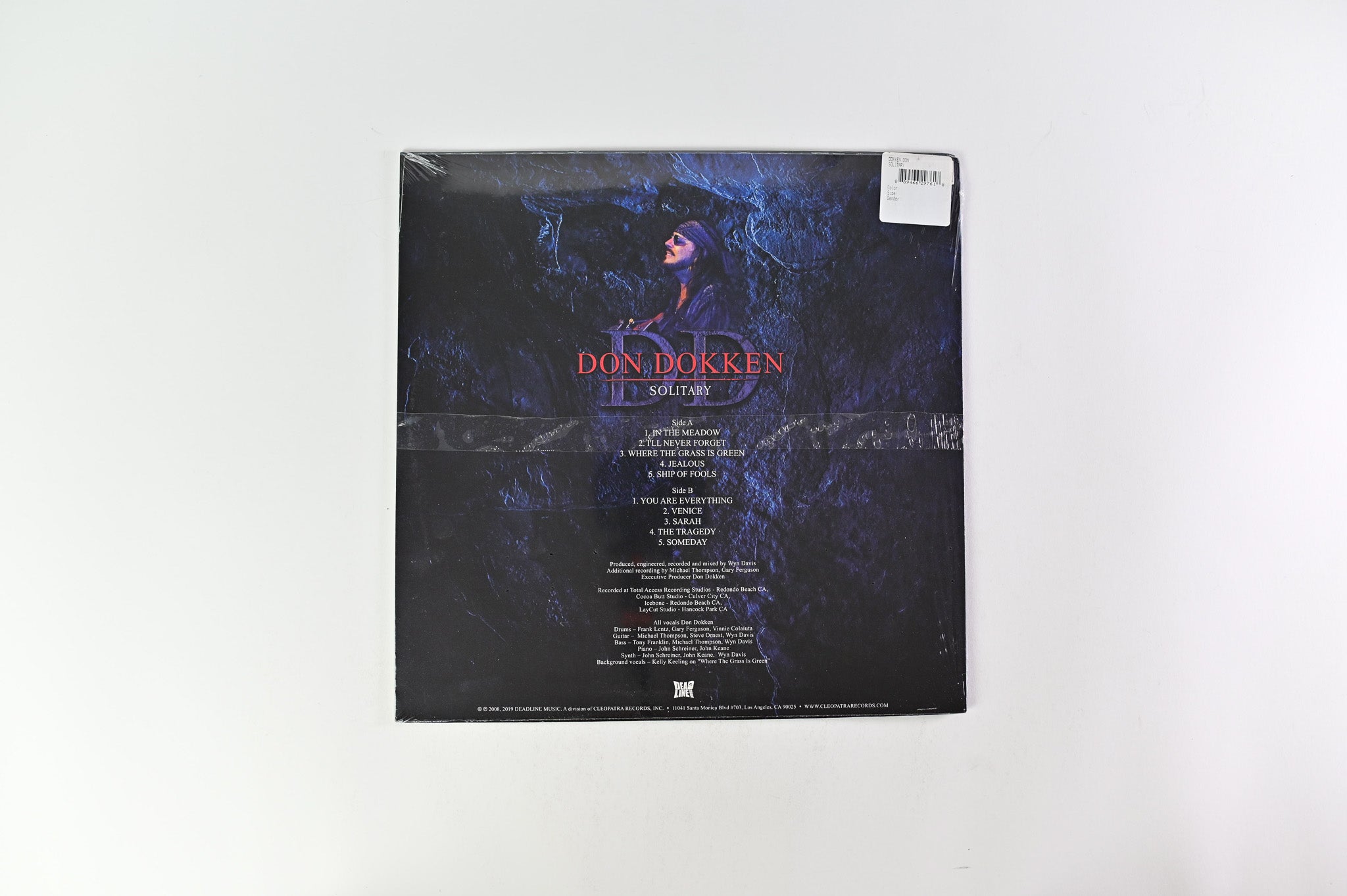Don Dokken - Solitary on Deadline Music - White Vinyl - Sealed