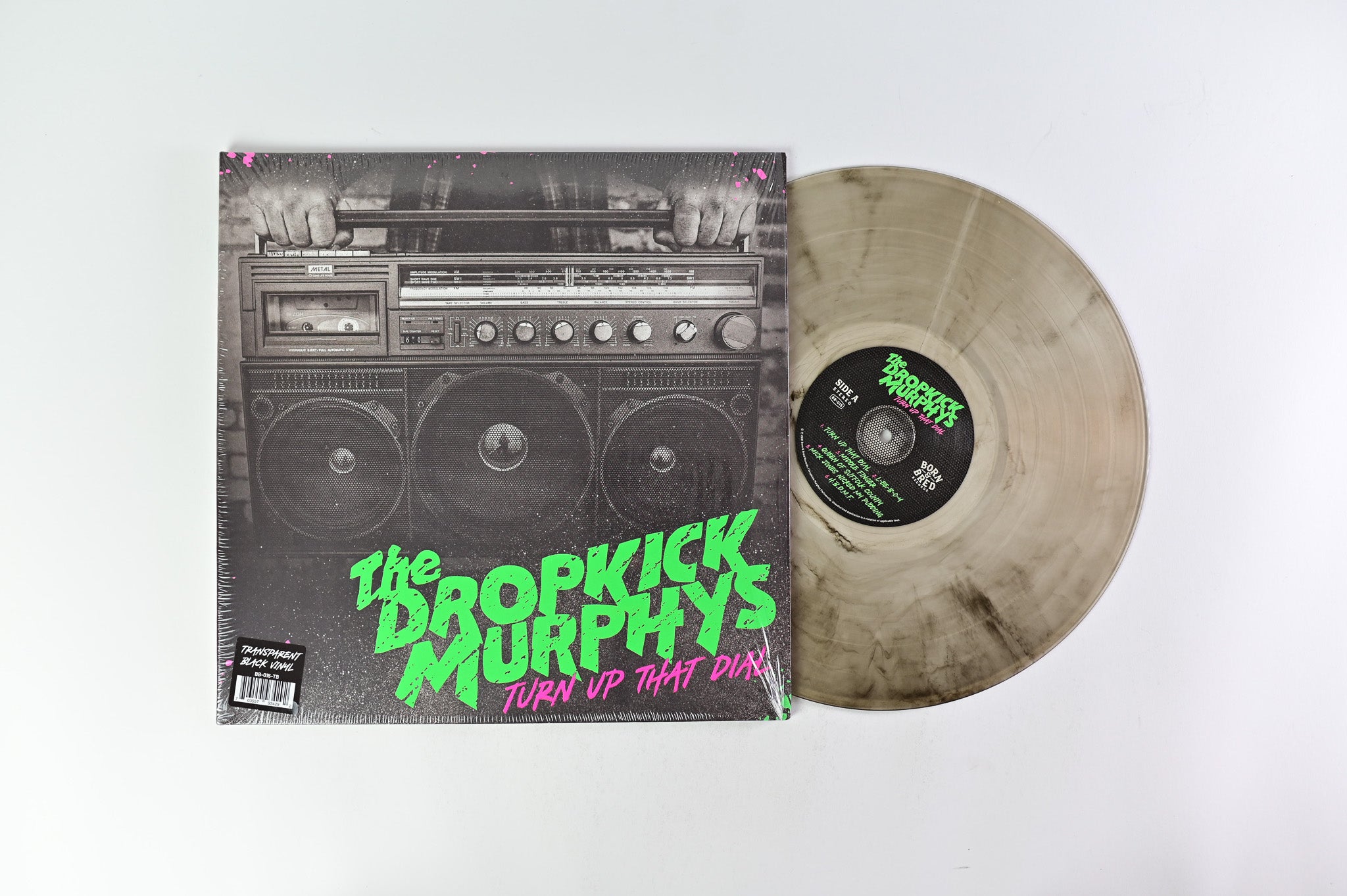 Dropkick Murphys - Turn Up That Dial on Born & Bred Records - Clear Black Vinyl