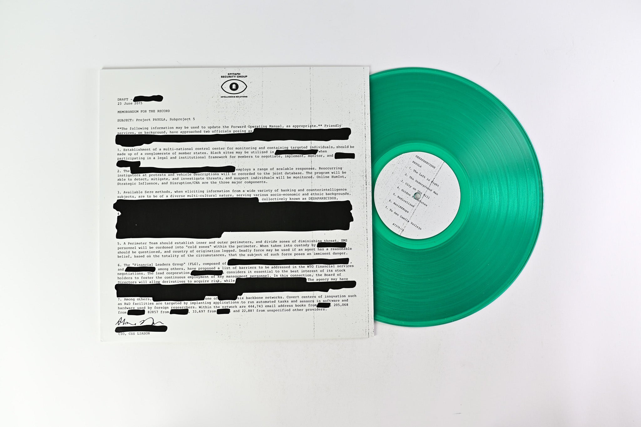 Desaparecidos - Payola on Epitaph - Green Vinyl