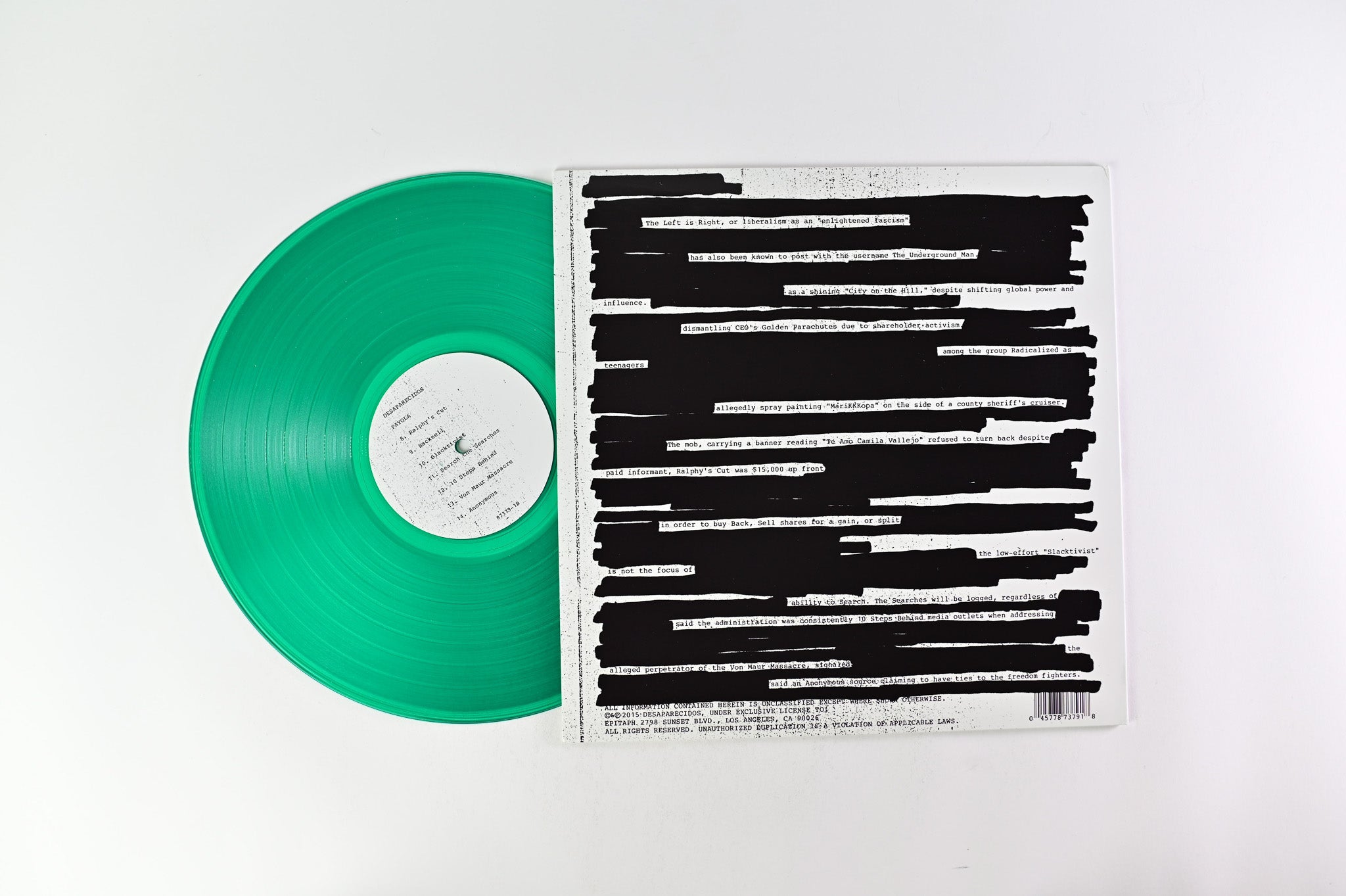 Desaparecidos - Payola on Epitaph - Green Vinyl