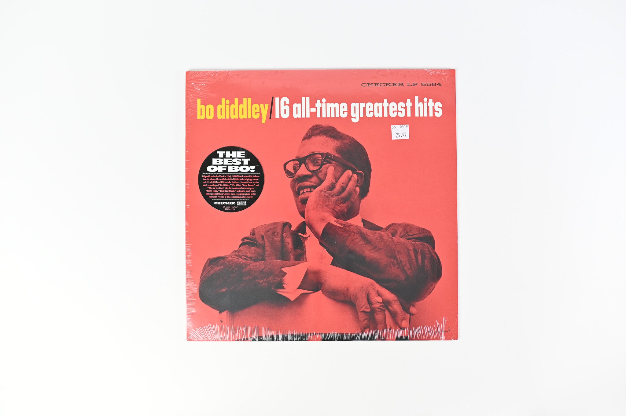 Bo Diddley - Bo Diddley's 16 All-Time Greatest Hits on Sundazed Ltd RSD White Vinyl Reissue Sealed