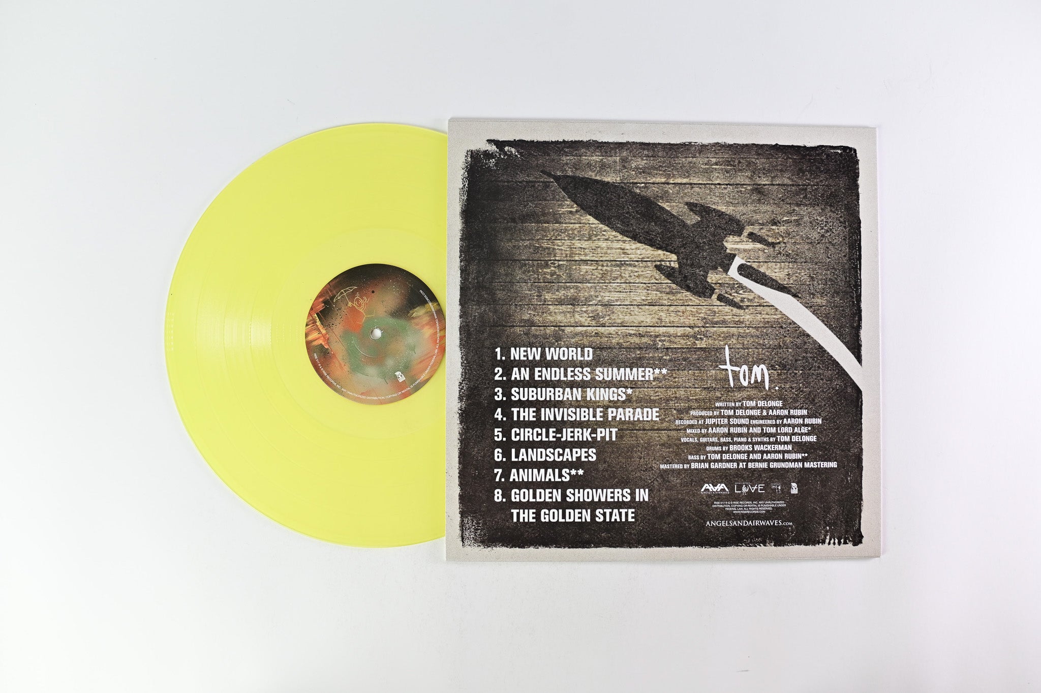 Tom DeLonge - To The Stars... Demos, Odds And Ends on To The Stars / Rise Records - Lemonade Colored Vinyl