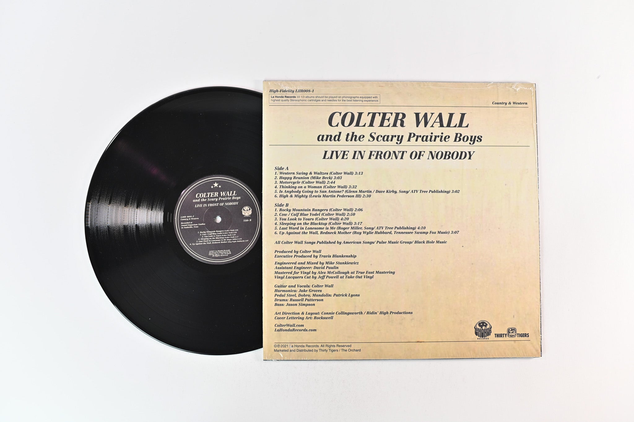 Colter Wall And The Scary Prairie Boys - Live In Front Of Nobody on La Honda Ltd Pressing