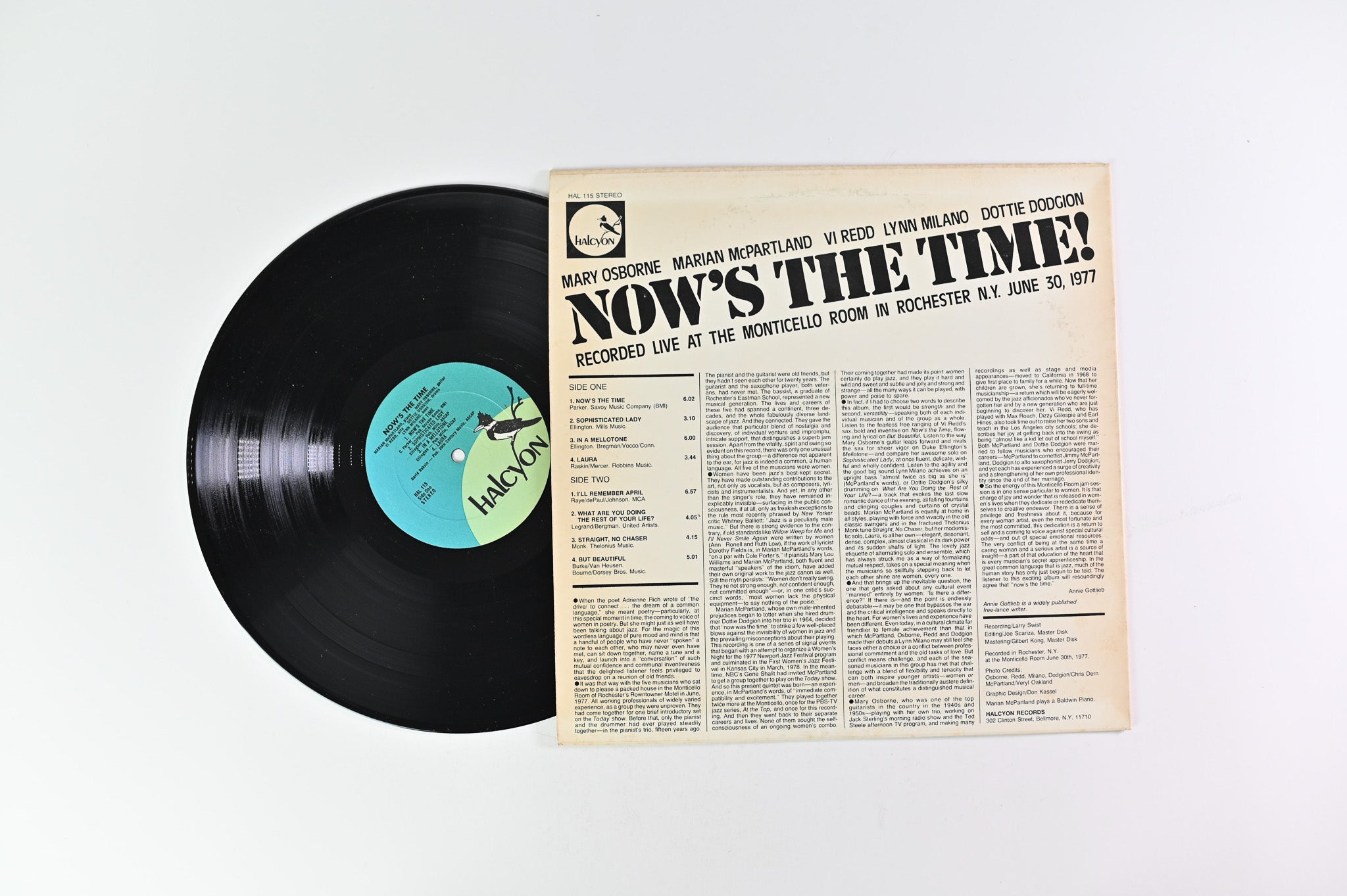 Marian McPartland - Now's The Time on Halcyon Records