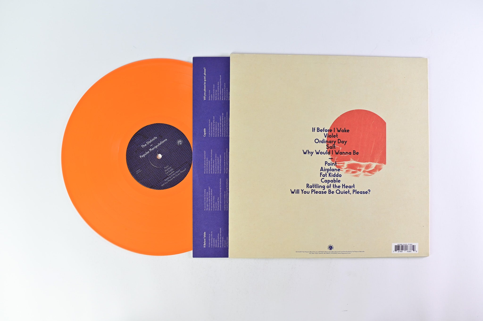 The Districts - Popular Manipulations on Fat Possum Records - Orange Vinyl