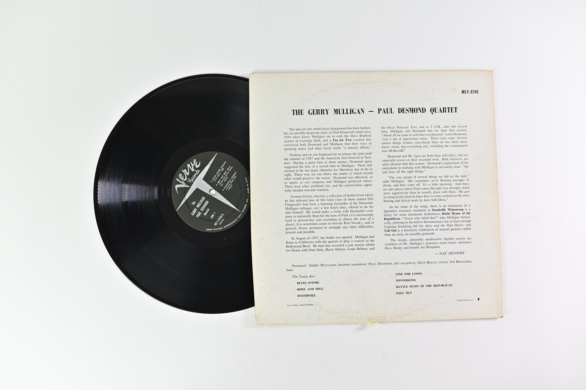 Gerry Mulligan - Gerry Mulligan Meets Paul Desmond on Verve Records