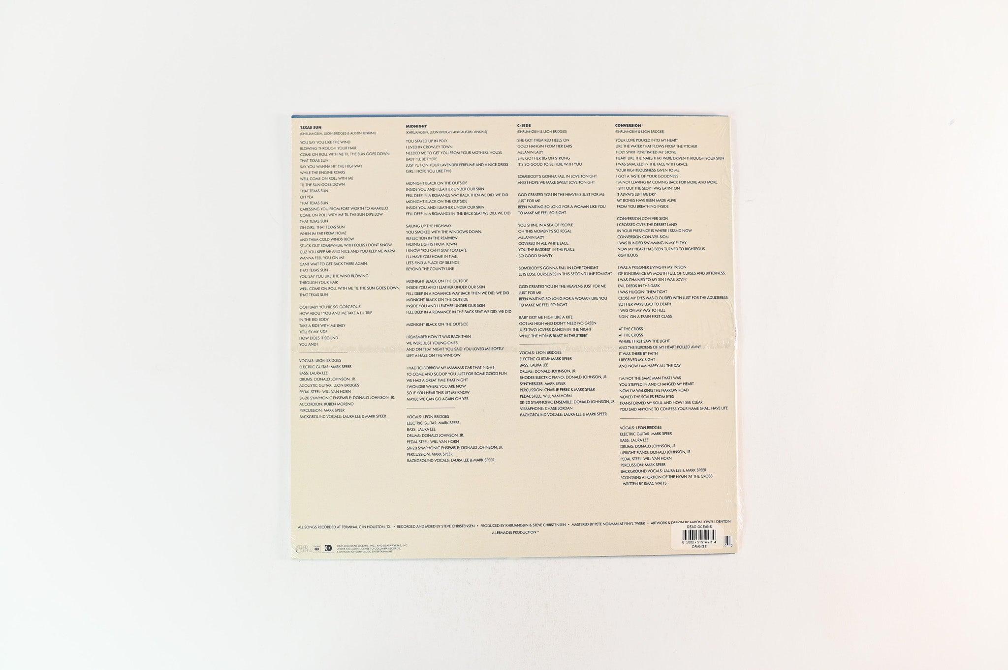 Khruangbin & Leon Bridges - Texas Sun on Dead Oceans Ltd Orange Translucent Sealed