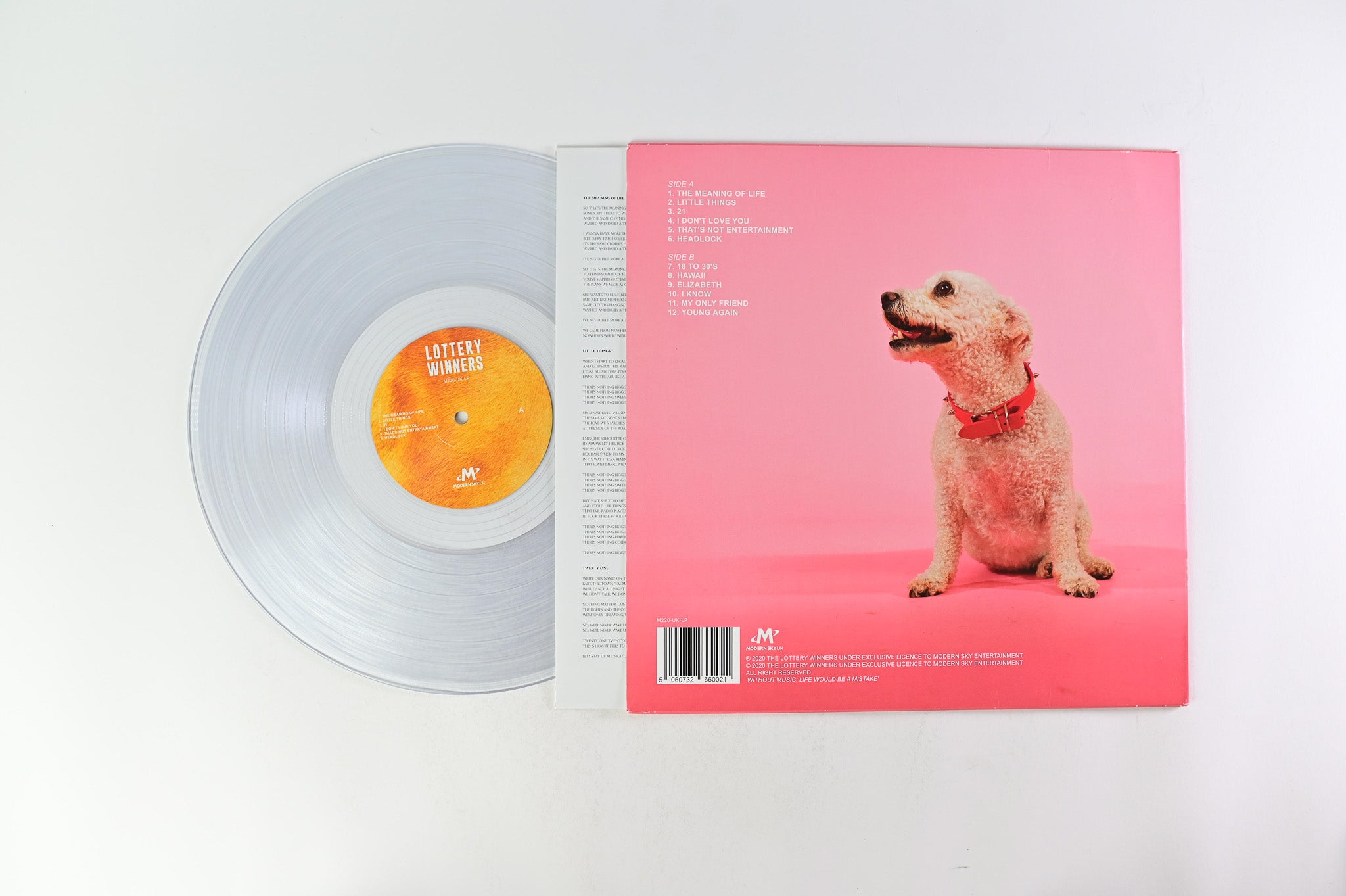 The Lottery Winners - Lottery Winners on Modern Sky UK - Clear Vinyl