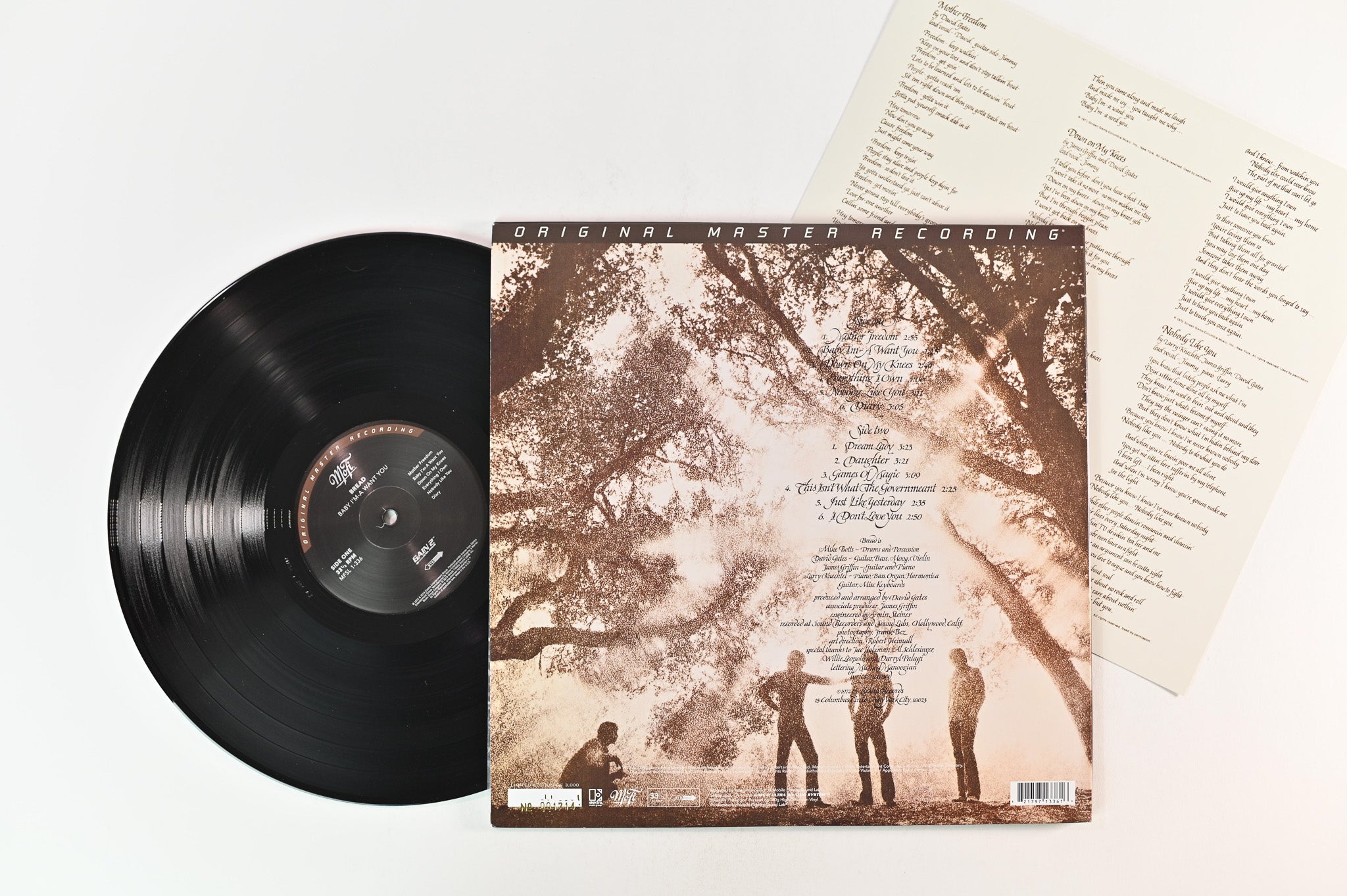 Bread - Baby I'm-A Want You on Mobile Fidelity Sound Lab Reissue
