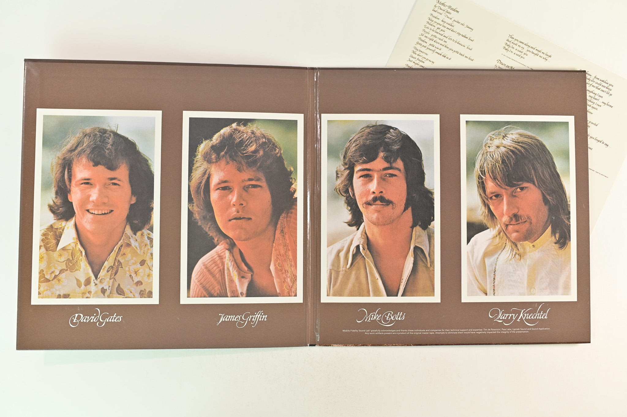 Bread - Baby I'm-A Want You on Mobile Fidelity Sound Lab Reissue