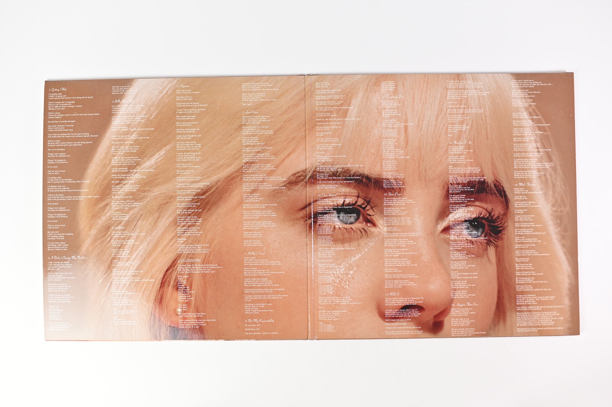 Billie Eilish - Happier Than Ever on Interscope Pale Yellow Vinyl