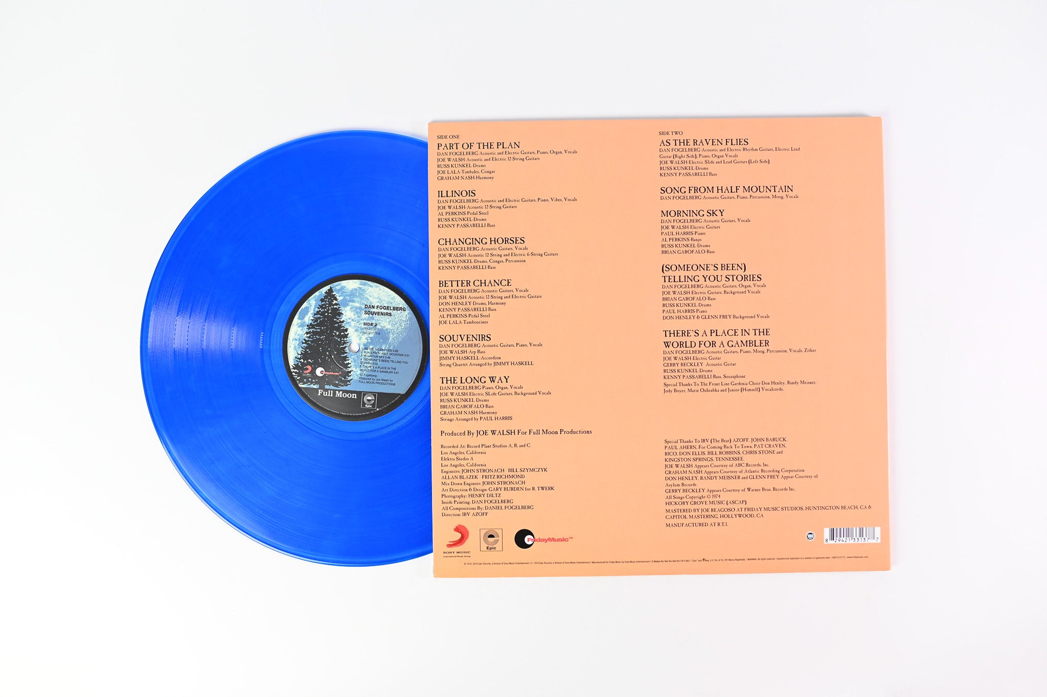 Dan Fogelberg - Souvenirs on Friday Music Remastered Reissue Blue Vinyl