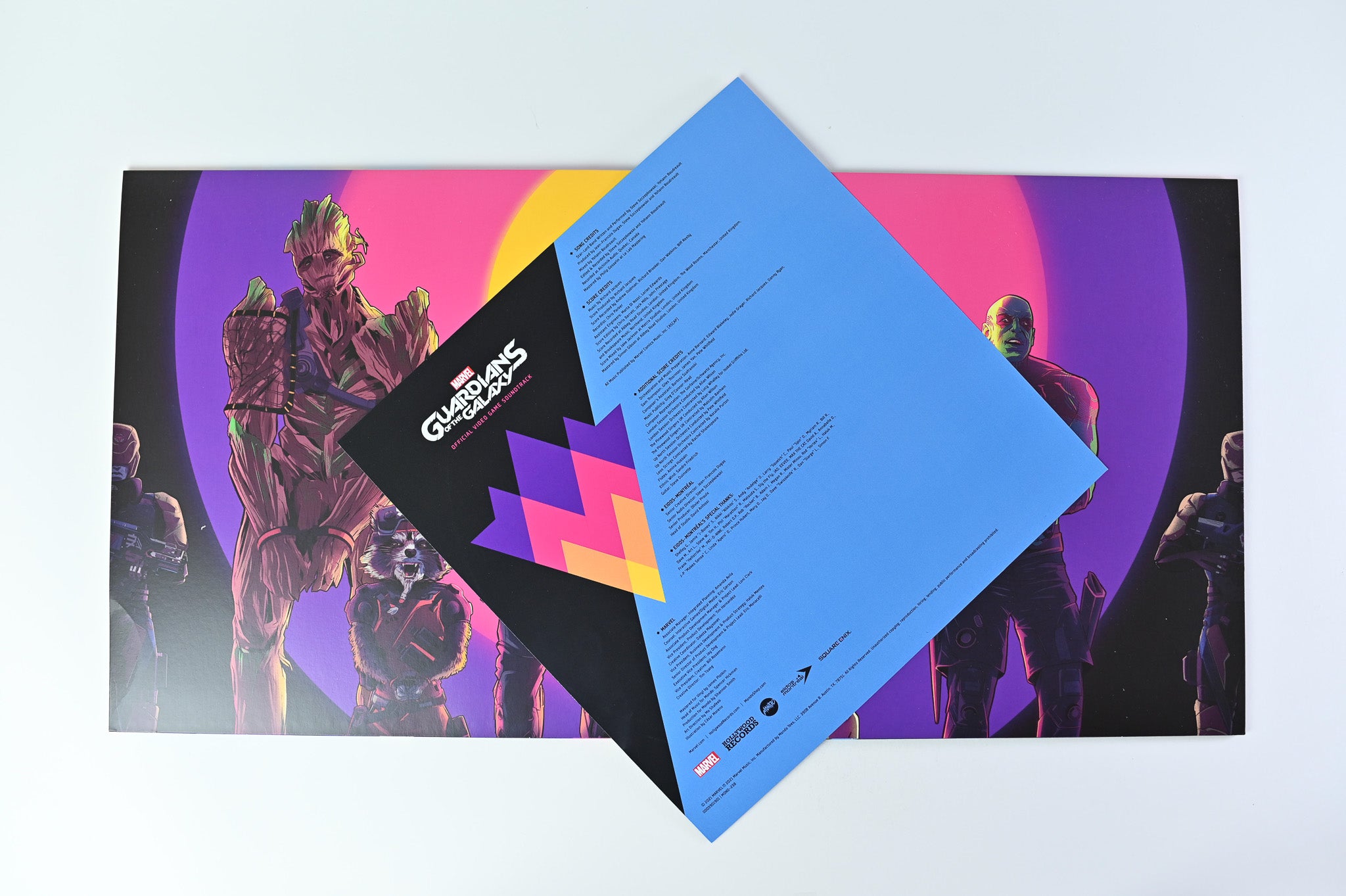 Star-Lord Band - Marvel Guardians Of The Galaxy (Official Video Game Soundtrack) on Mondo Pink Swirl & Green Swirl