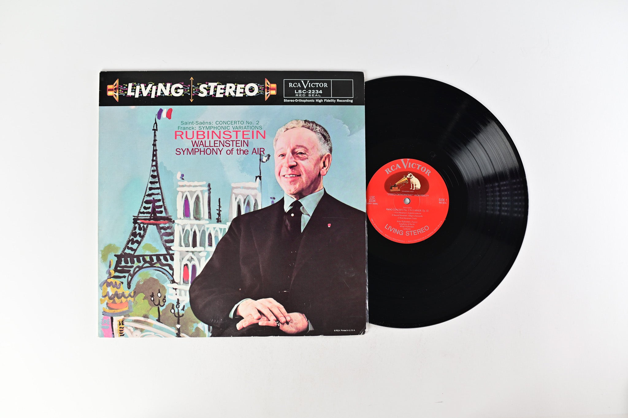 Arthur Rubinstein - Saint-Saëns: Concerto No.2 - Franck: Symphonic Variations Numbered Reissue on Classic Records