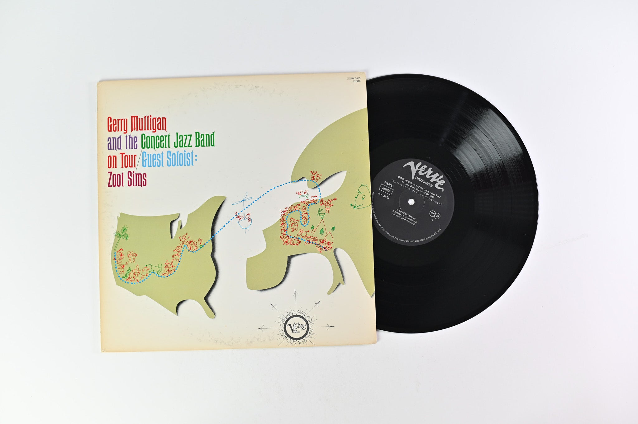 Gerry Mulligan & The Concert Jazz Band - Gerry Mulligan And The Concert Jazz Band On Tour Japanese Reissue on Verve Records
