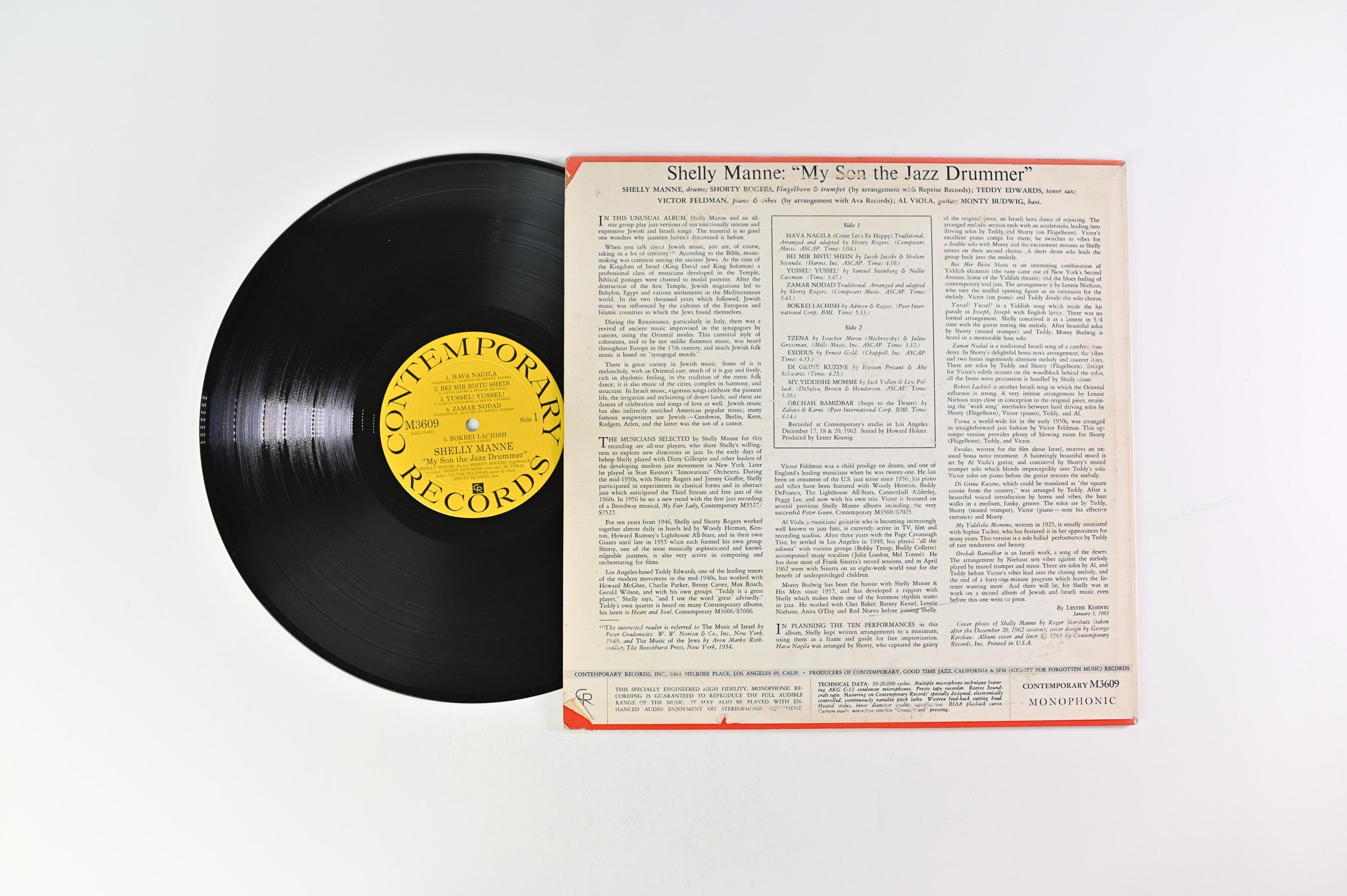 Shelly Manne - My Son The Jazz Drummer! on Contemporary Records