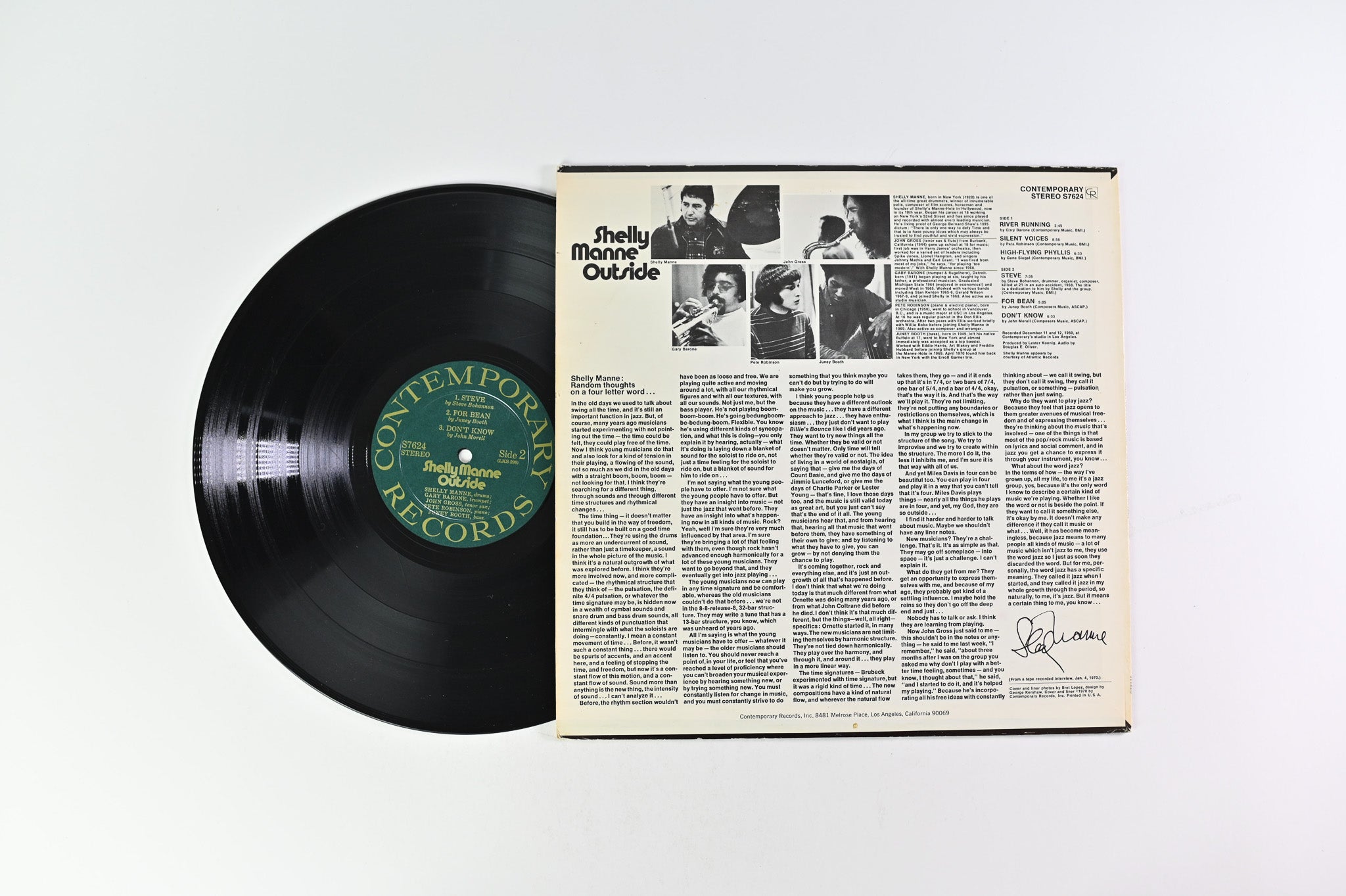 Shelly Manne - Outside on Contemporary Records Reissue