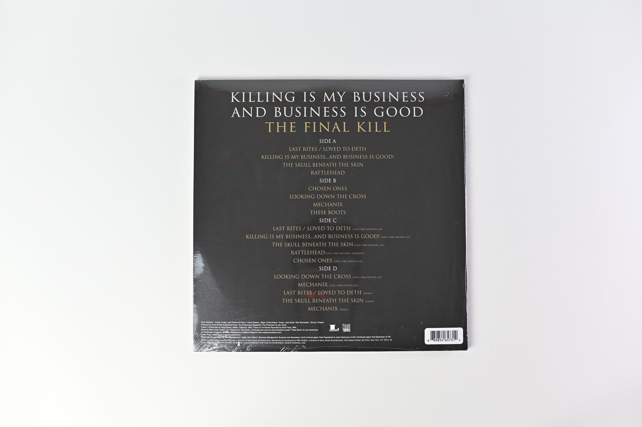 Megadeth - Killing Is My Business And Business Is Good (The Final Kill) on Legacy Ltd Red Reissue Sealed