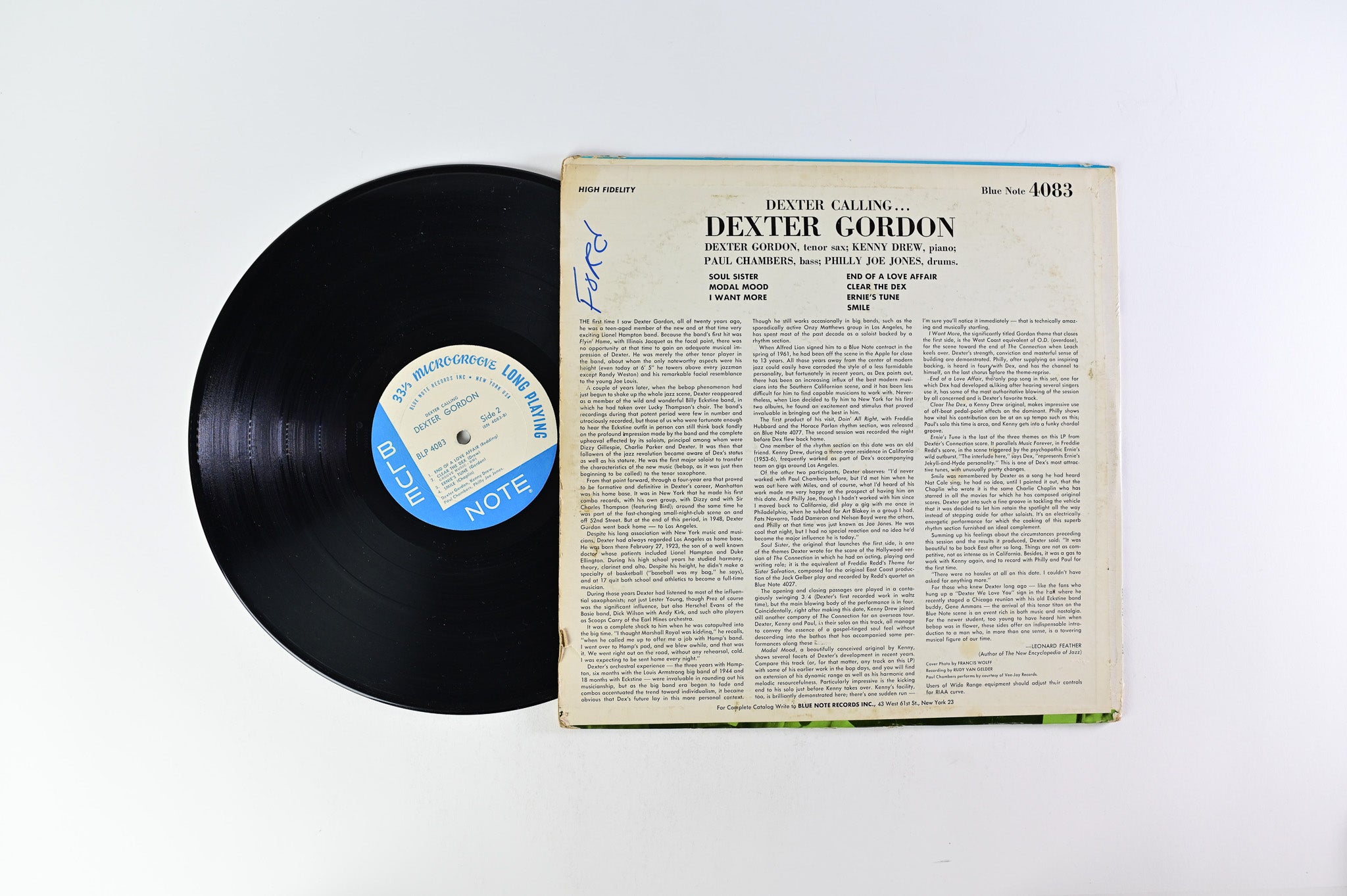 Dexter Gordon - Dexter Calling…on Blue Note BLP 4083 Mono