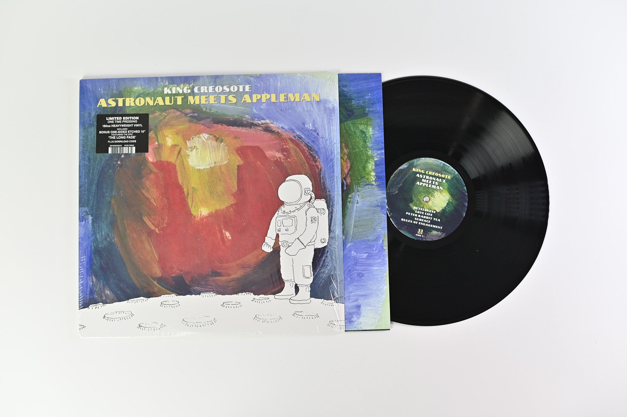 King Creosote - Astronaut Meets Appleman on Domino Deluxe Edition With Etched 10"