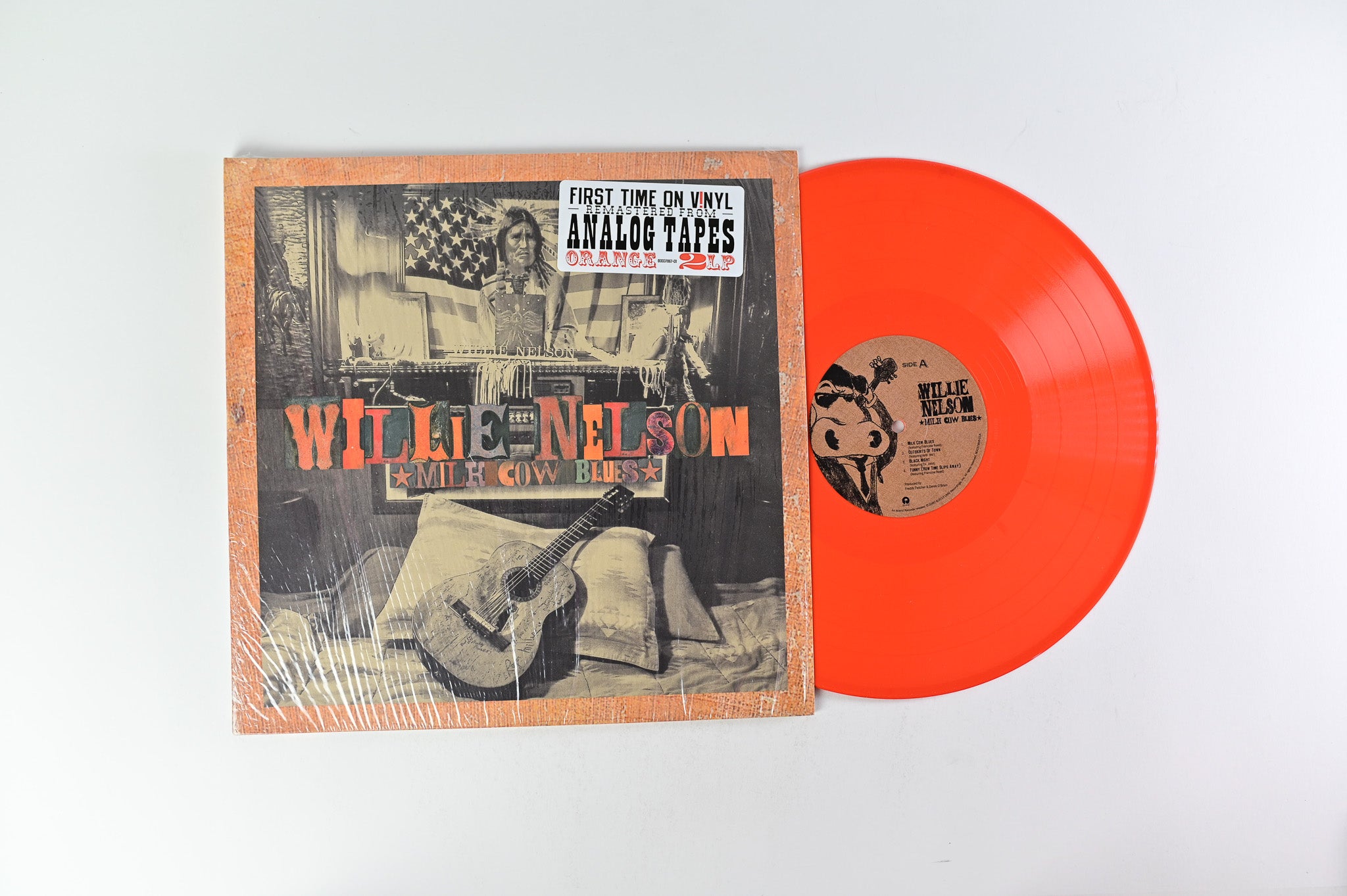 Willie Nelson - Milk Cow Blues on Island Records Orange Vinyl
