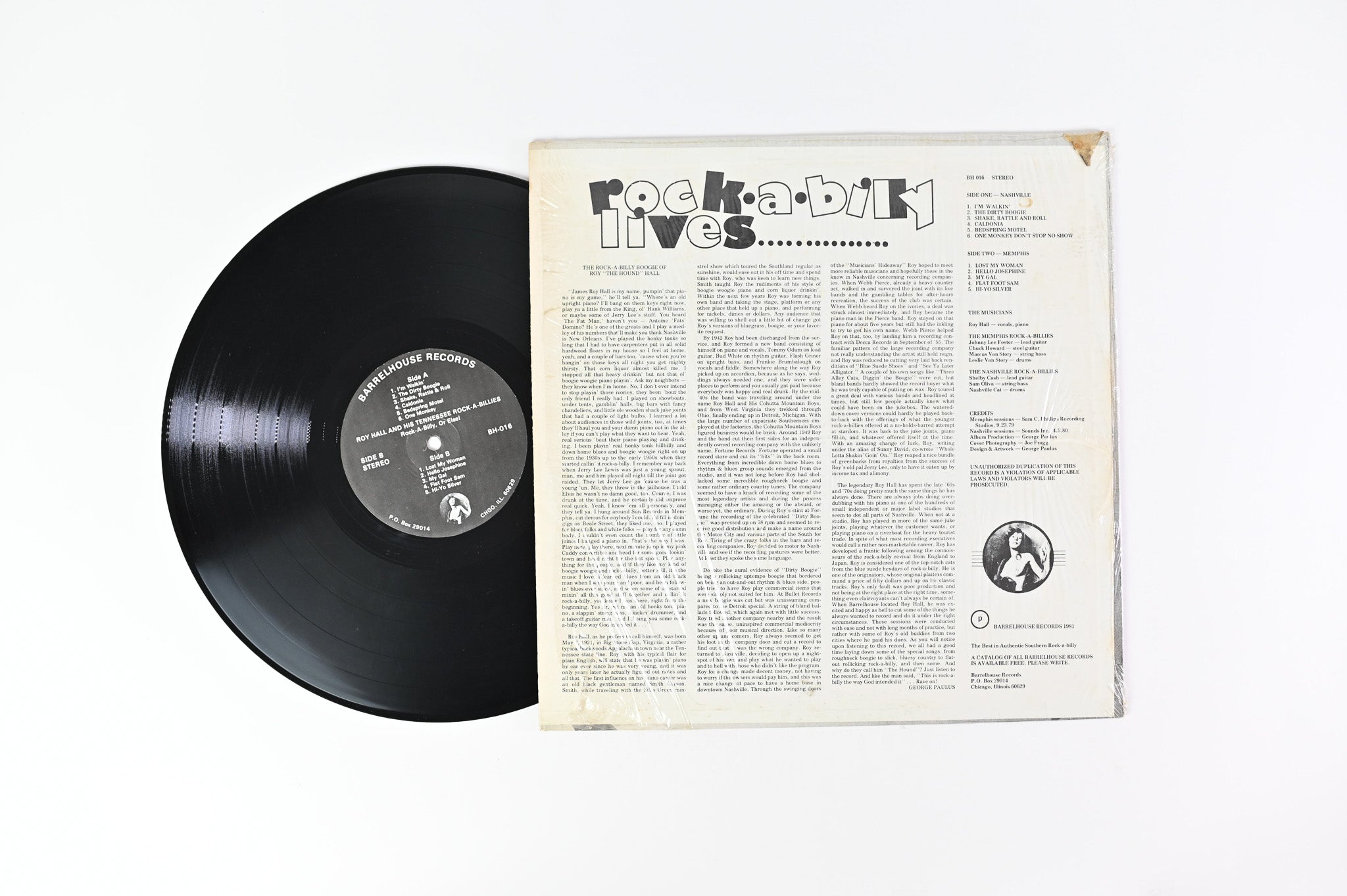 Roy Hall And His Tennessee Rock-a-Billies - Rock A Billy Or Else ! on Barrelhouse