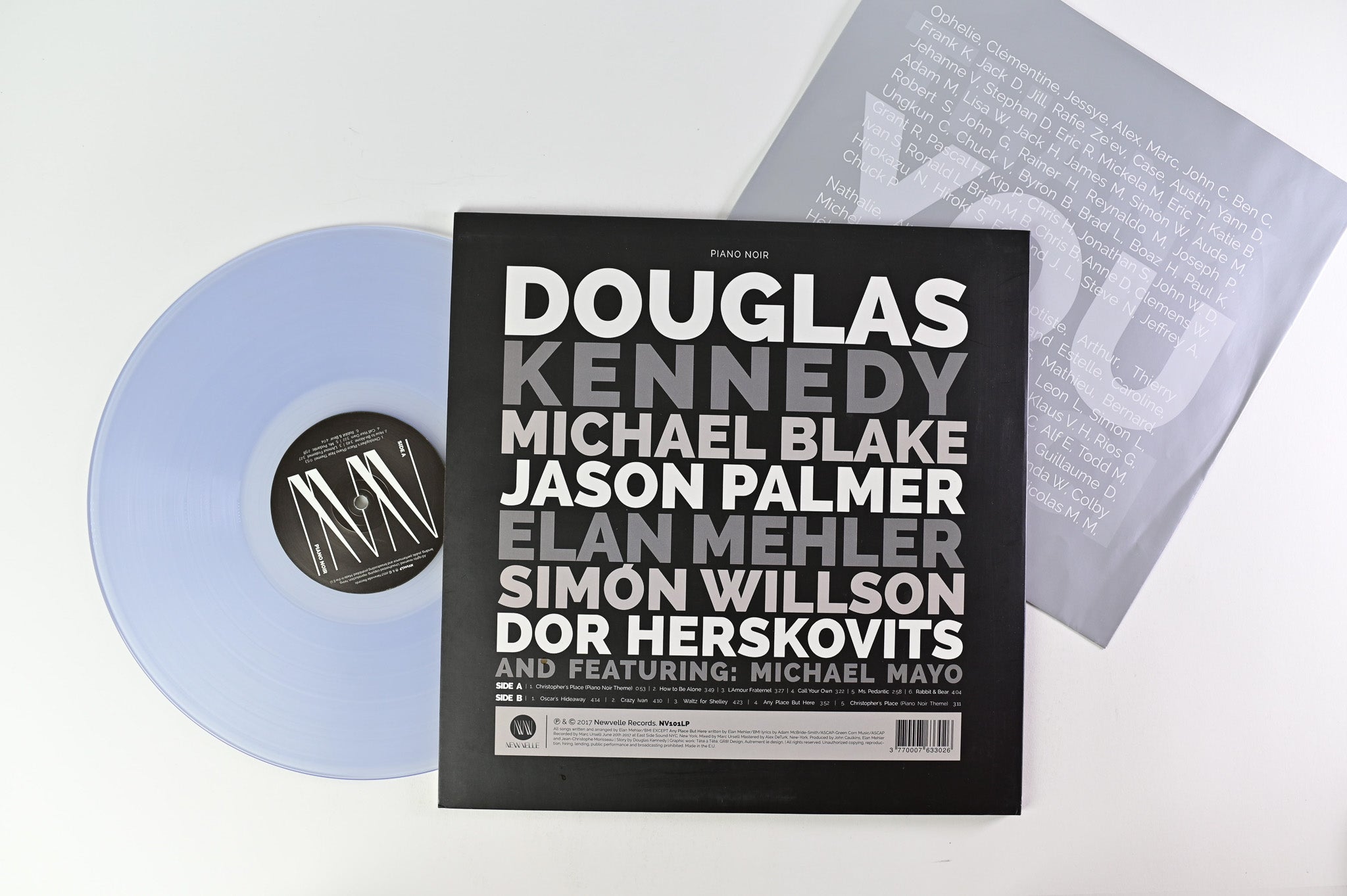 Michael Blake - Piano Noir on Newvelle Records Clear Vinyl