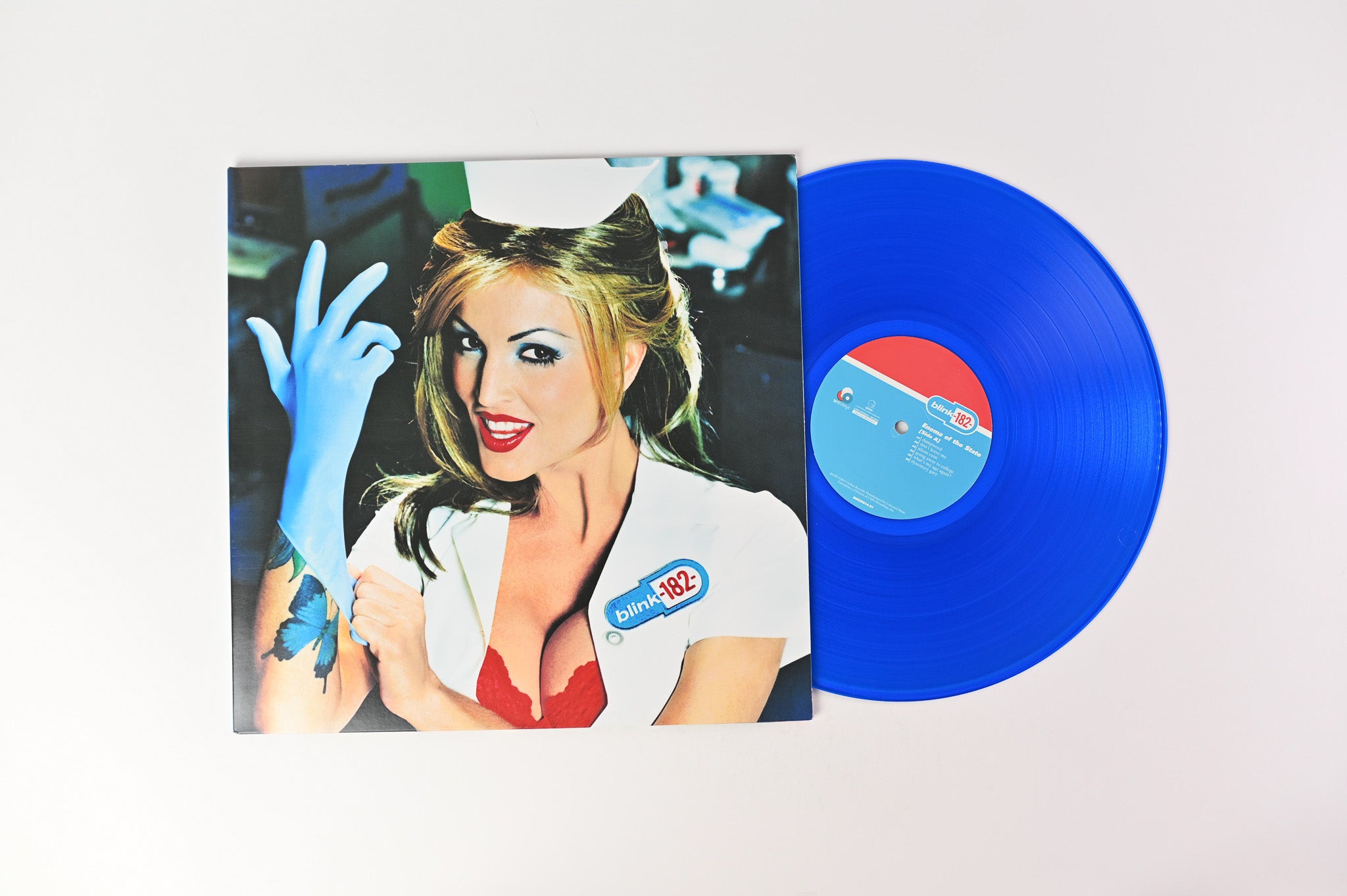 Blink-182 - Enema Of The State on Universal Ltd Blue Translucent Reissue