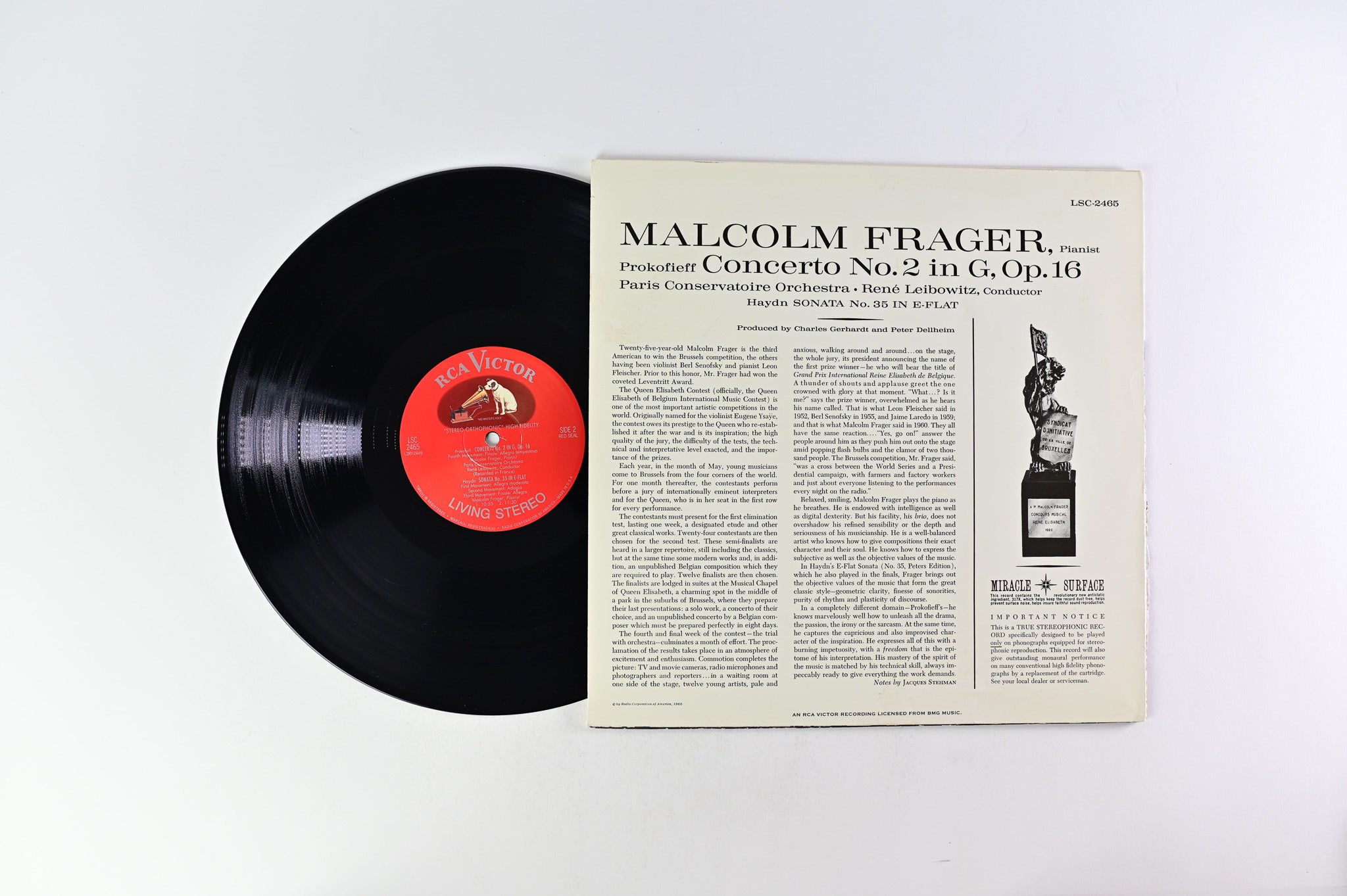 Malcolm Frager - Prokofieff Concerto No. 2 Reissue on Classic Records