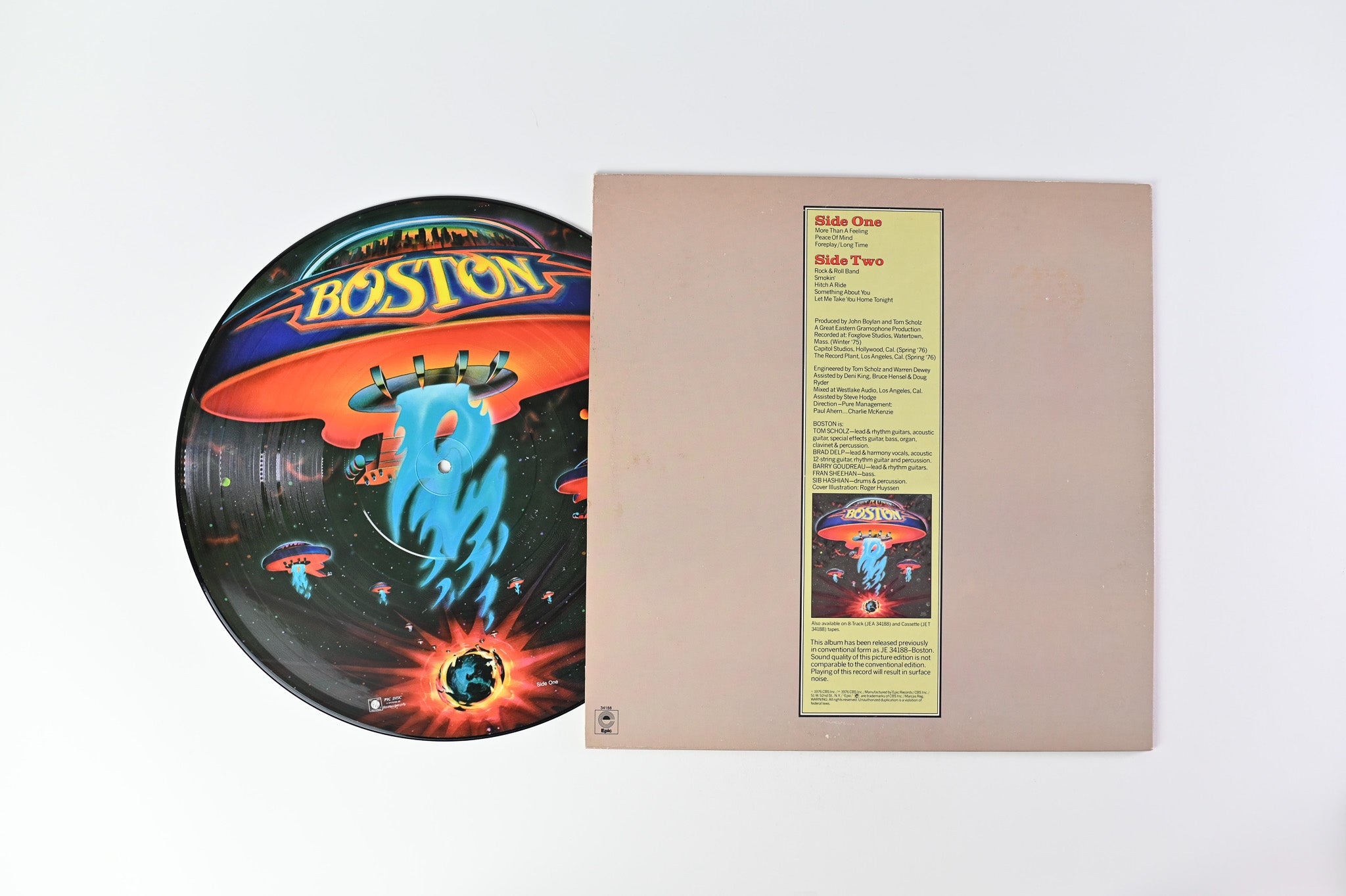 Boston - Boston on Epic Picture Disc
