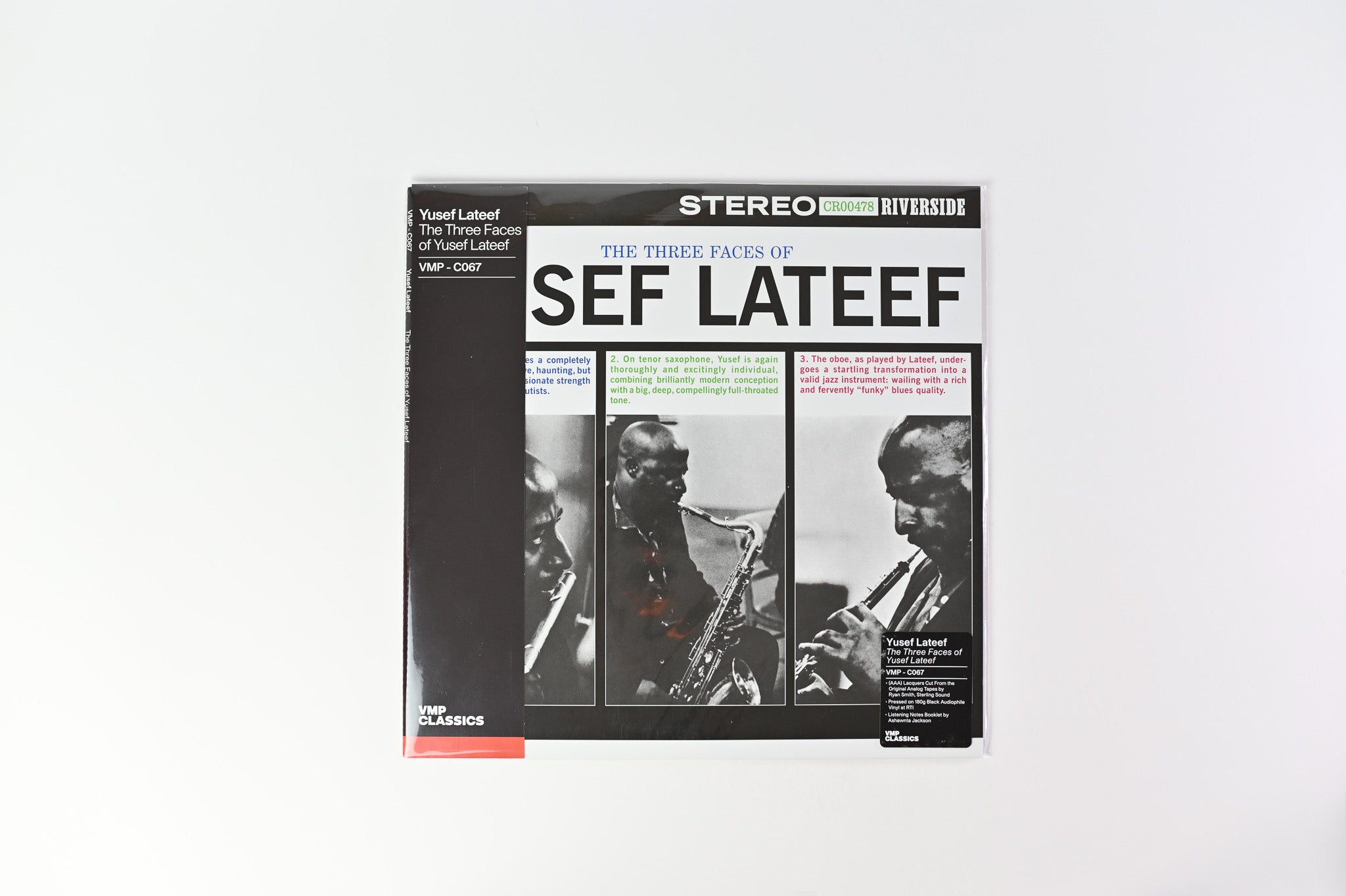 Yusef Lateef - The Three Faces of Yusef Lateef on Riverside Vinyl Me Please Reissue