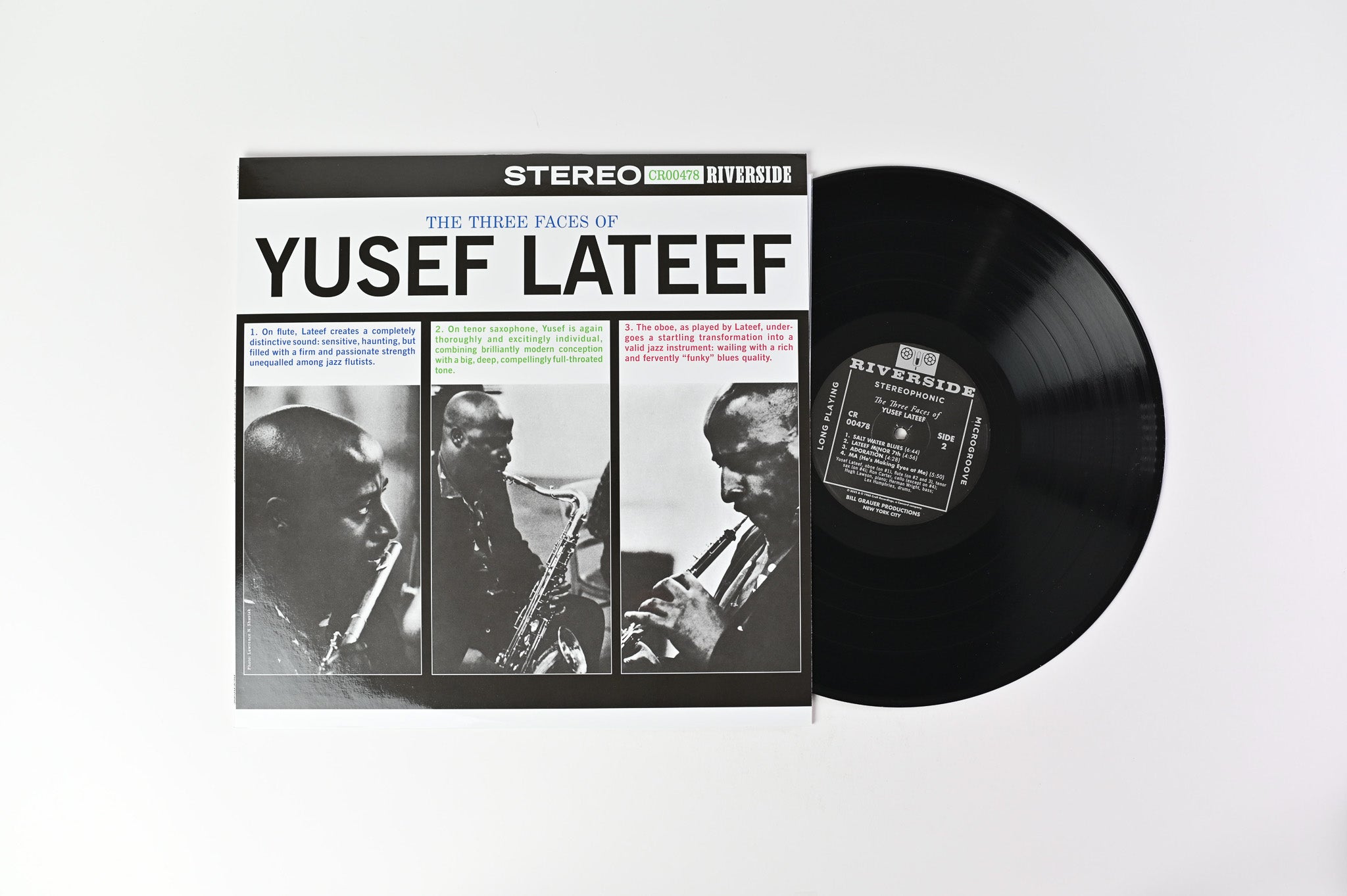 Yusef Lateef - The Three Faces of Yusef Lateef on Riverside Vinyl Me Please Reissue