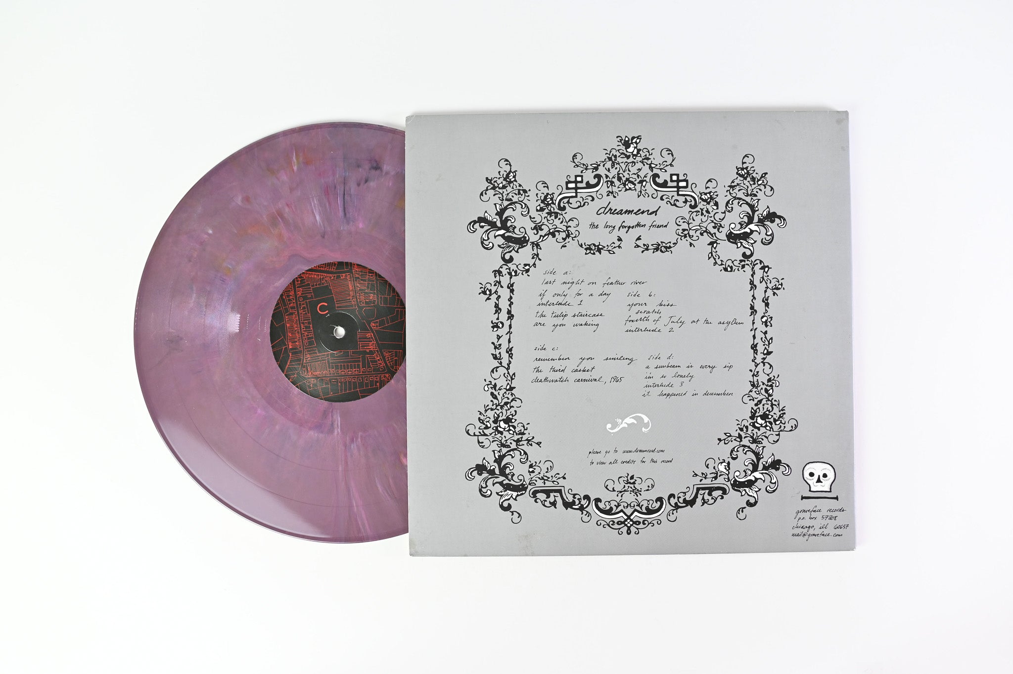 Dreamend - The Long Forgotten Friend on Graveface Ltd Marbled Pink and Purple Vinyl