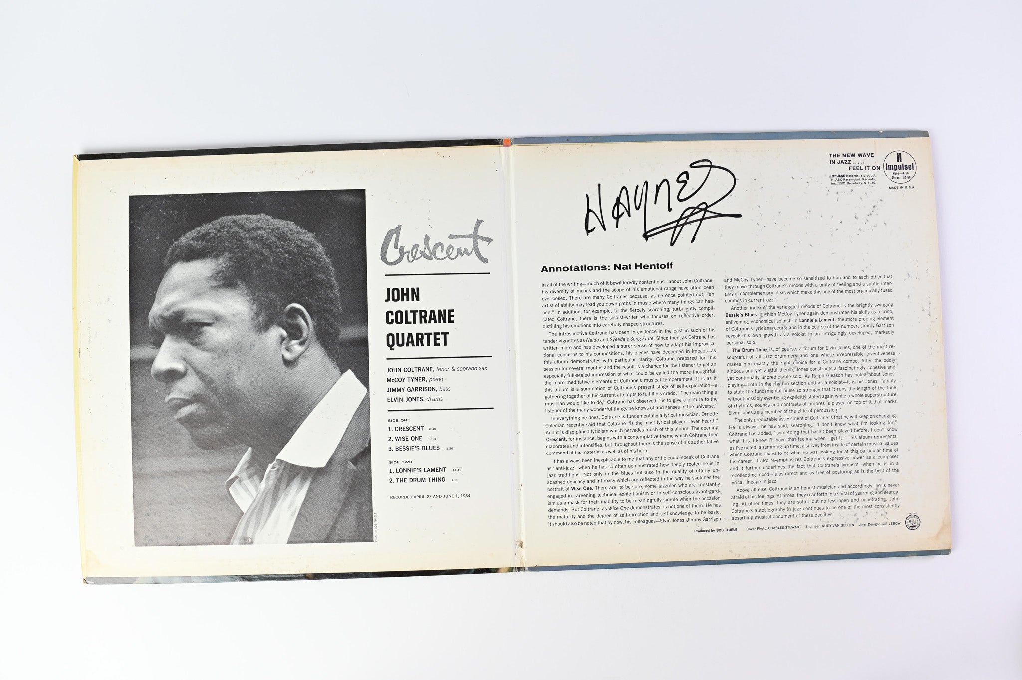 The John Coltrane Quartet - Crescent on Impulse Mono Gatefold